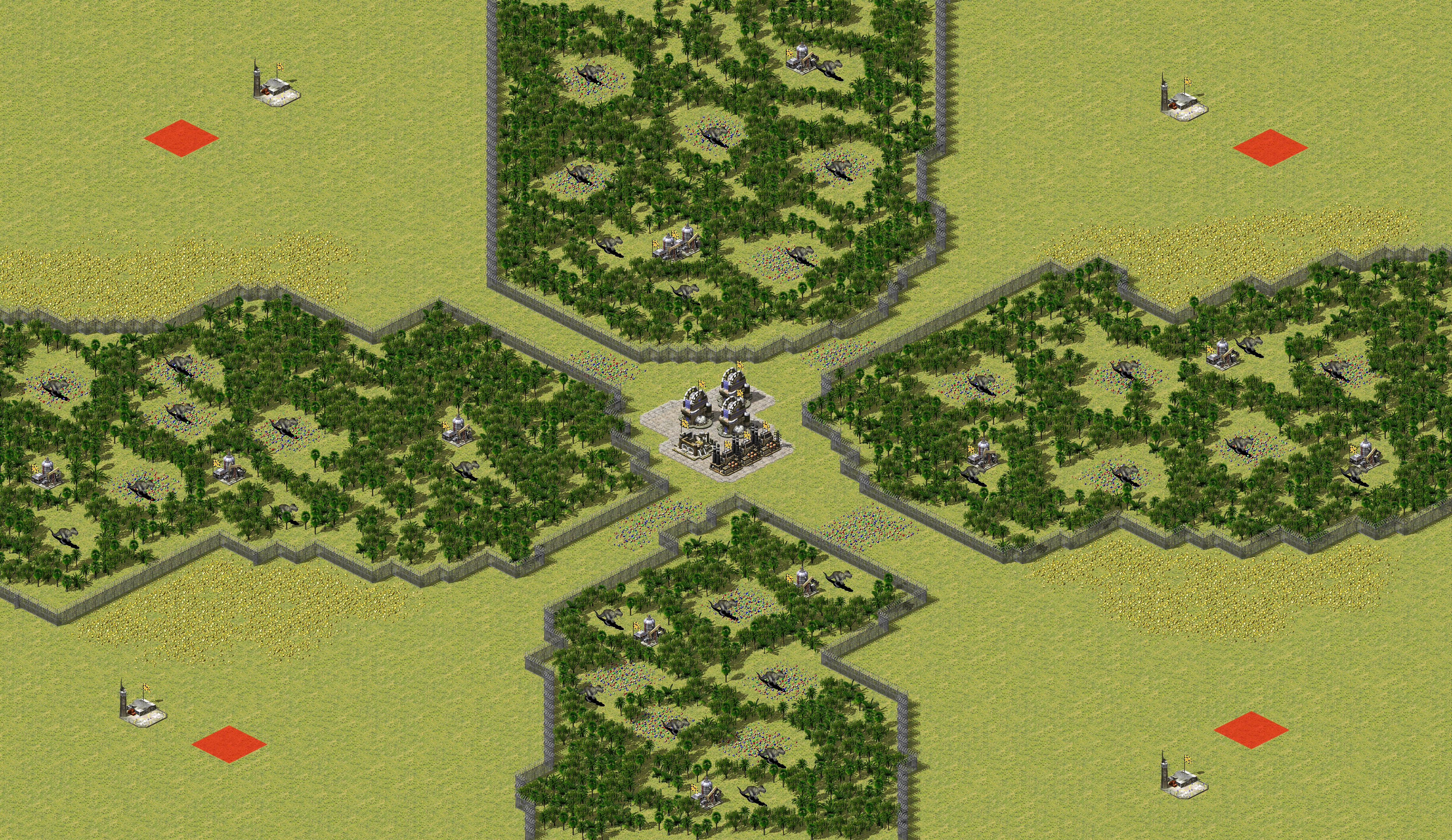 Rendered map: Jurassic Treasure