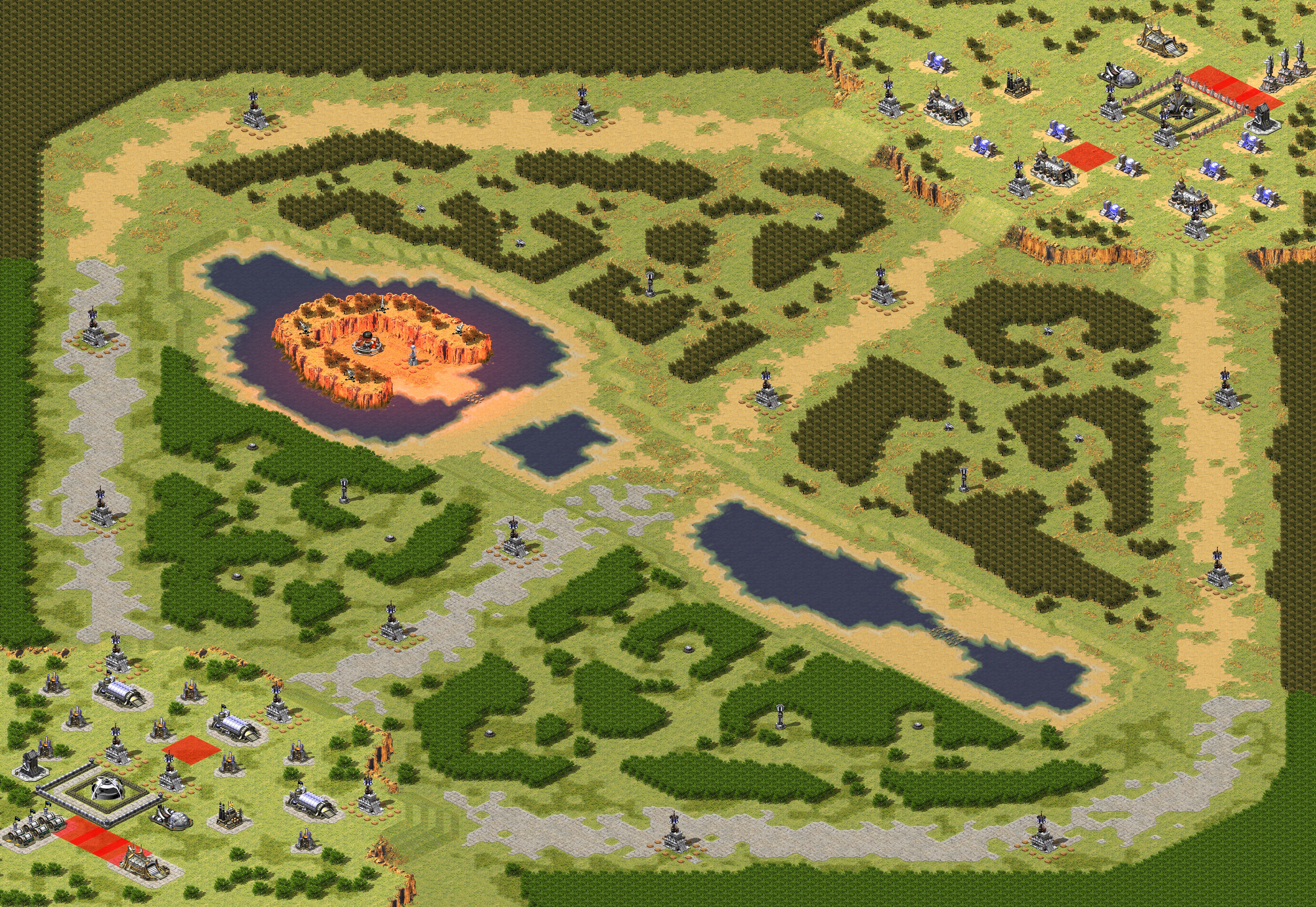 Rendered map: DOTA