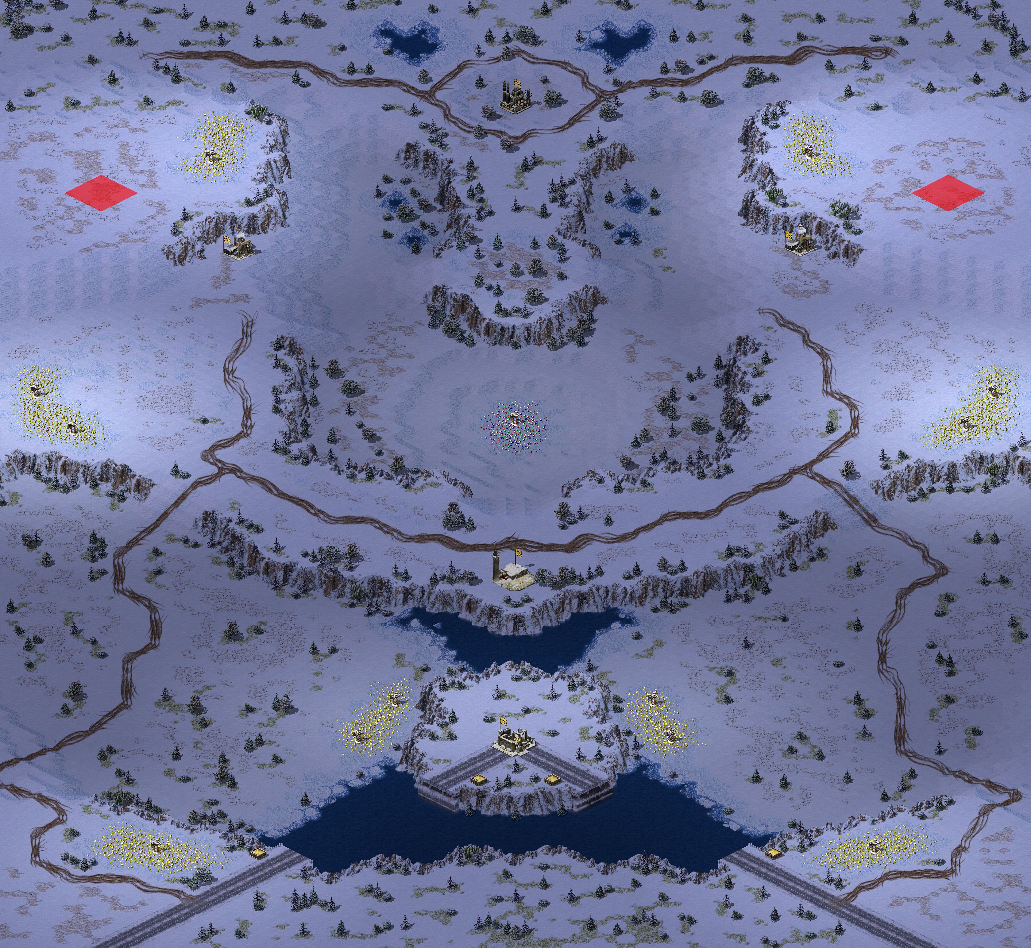 Rendered map: (2) Compact Combat