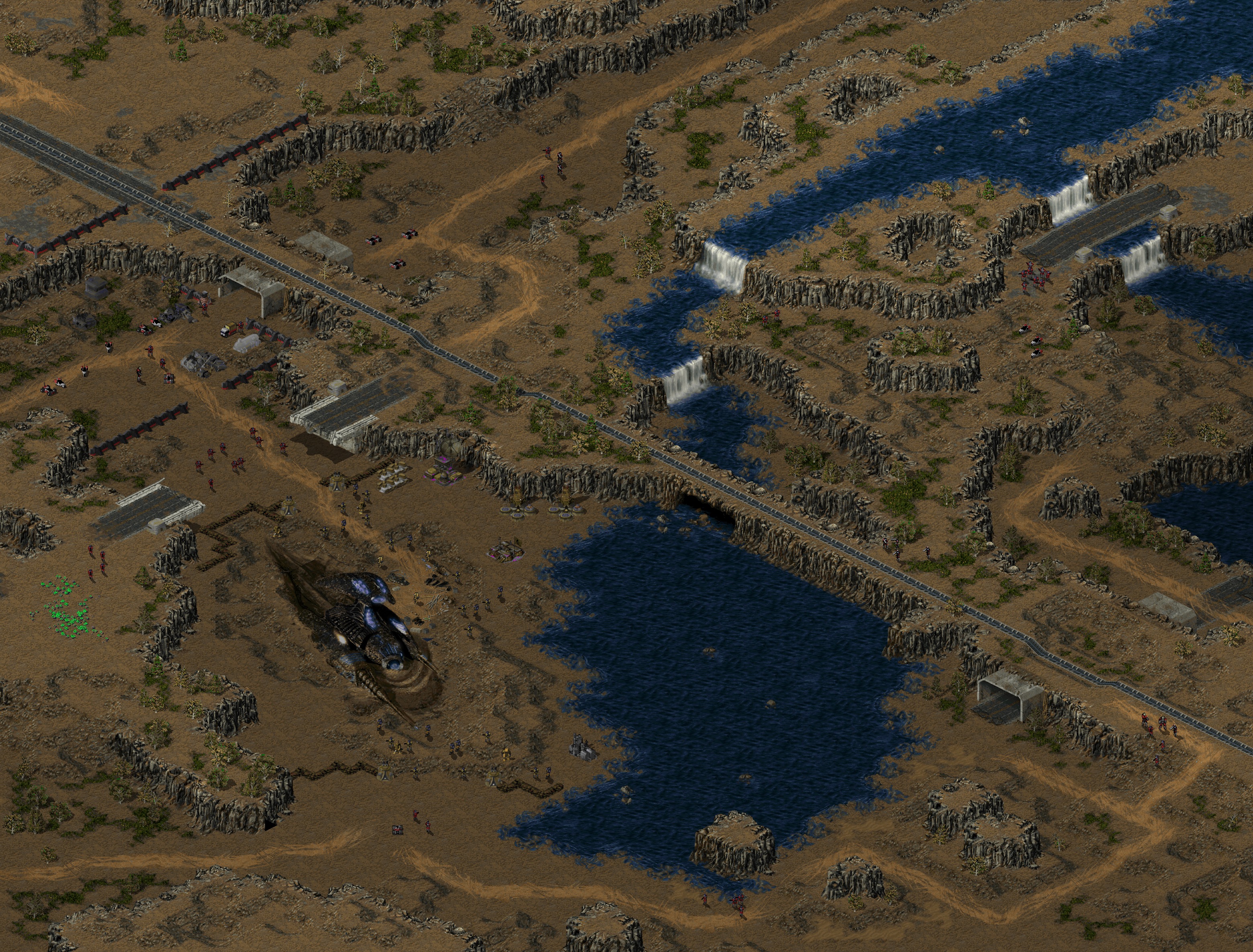 Rendered map: Defend Crash Site