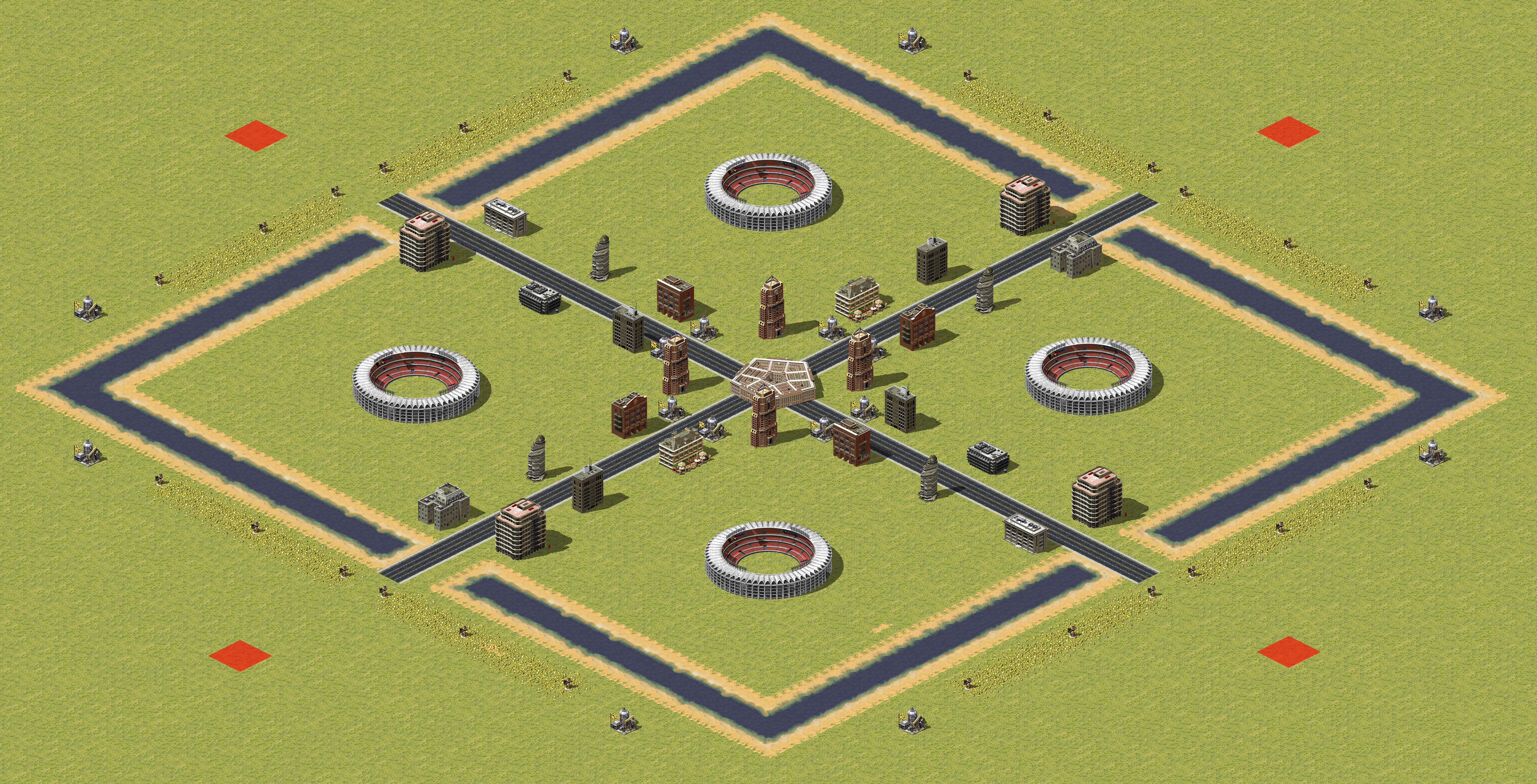 Rendered map: Road to the Pentagon