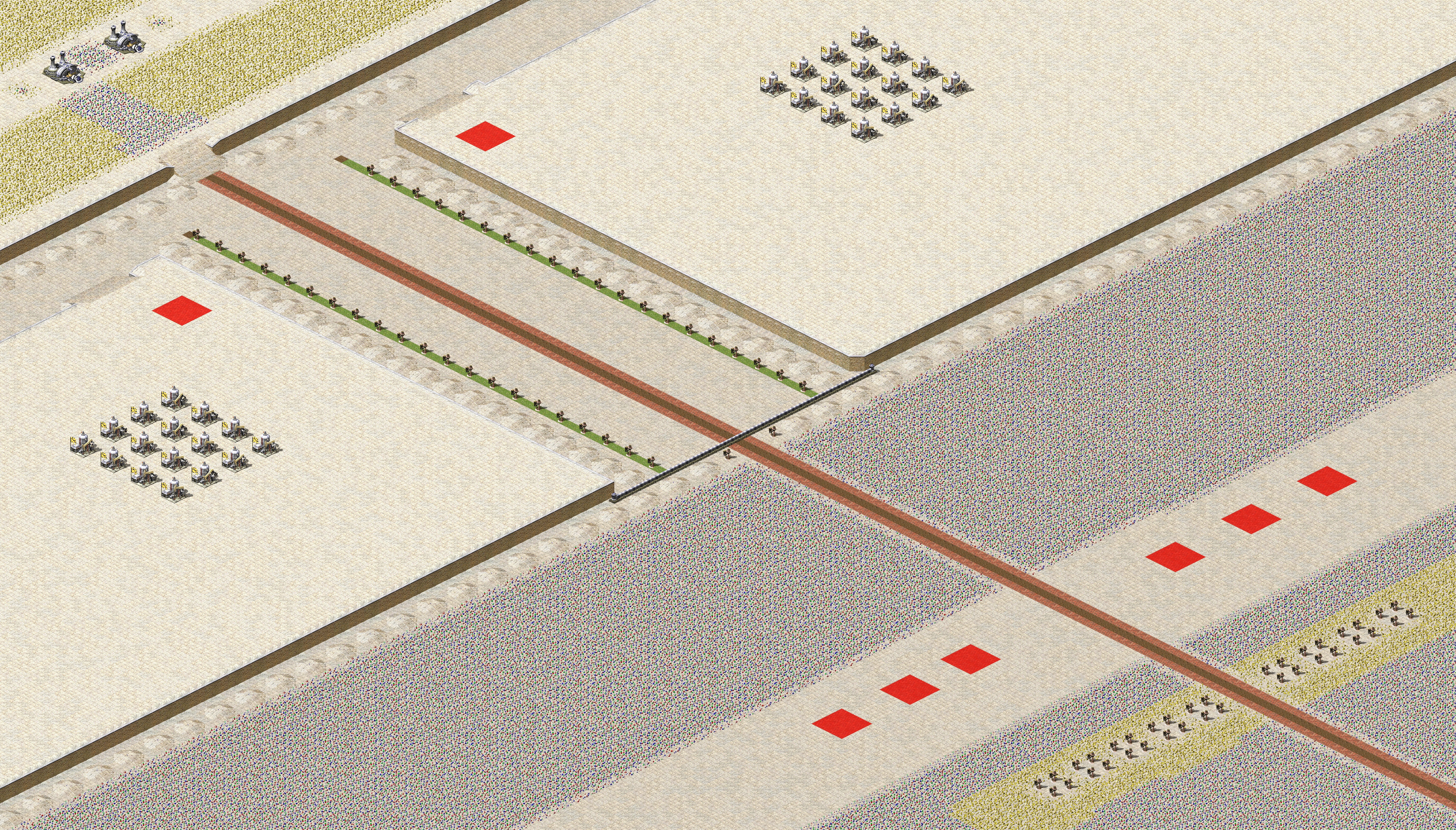 Rendered map: 2 Allied 6 Yuri Wide Path 2.0 Corrected (Deathmatch)