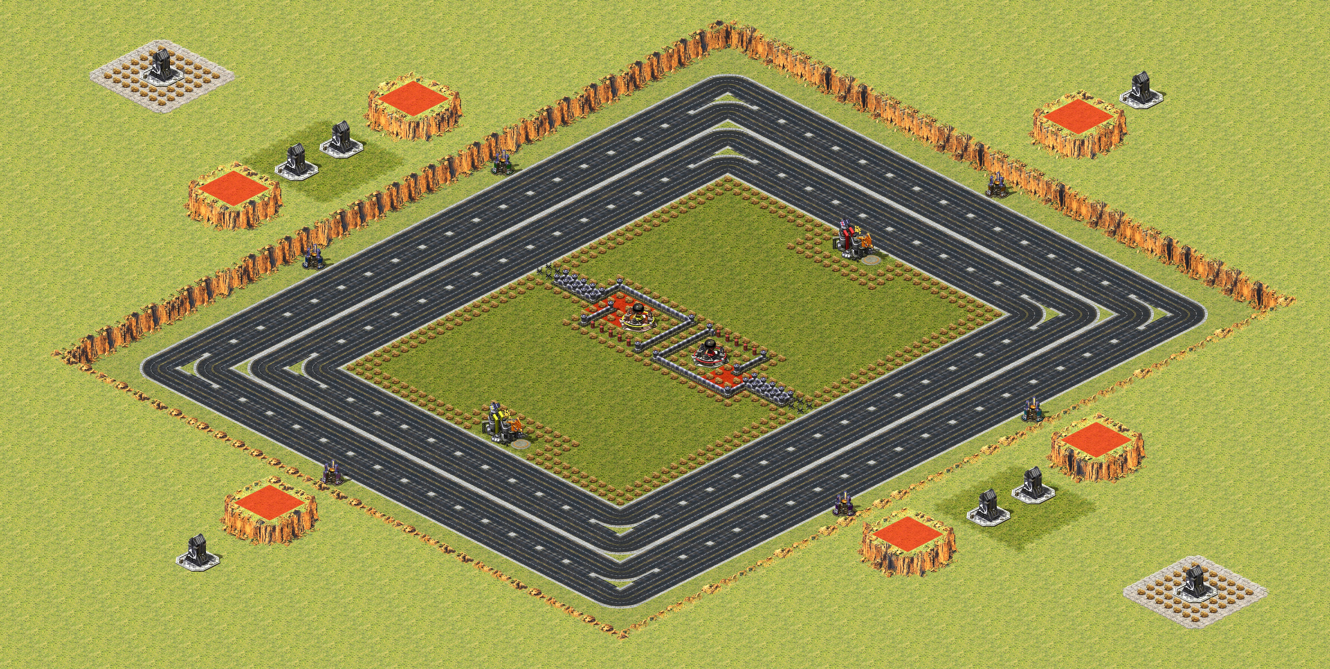 Rendered map: 2 Escape 6 Chase Comeback