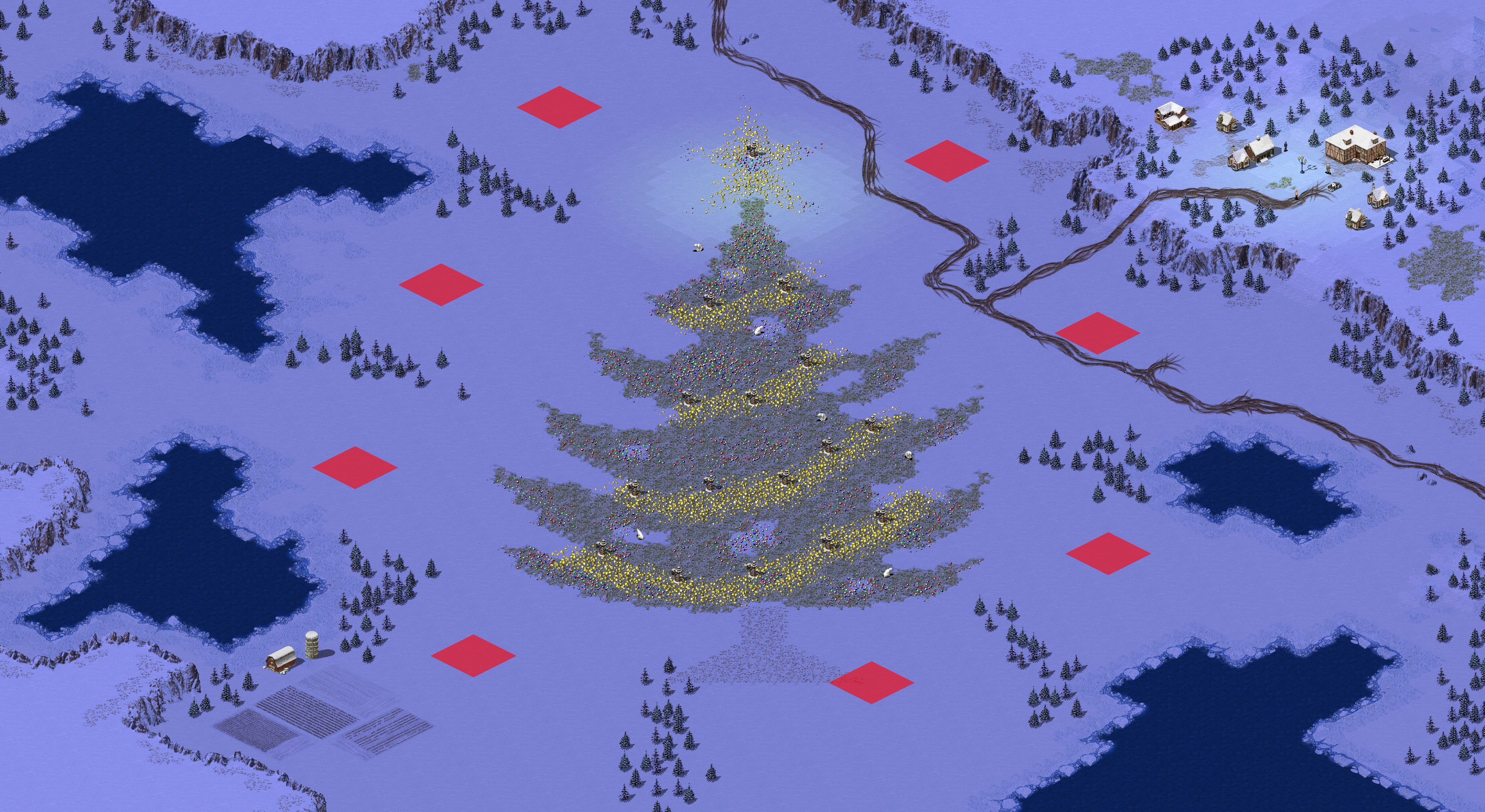 Rendered map: Christmas Tree Skirmish