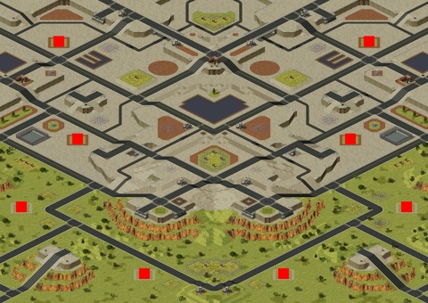 Rendered preview of Red Alert Melee 25018 - Crazy Bridge City