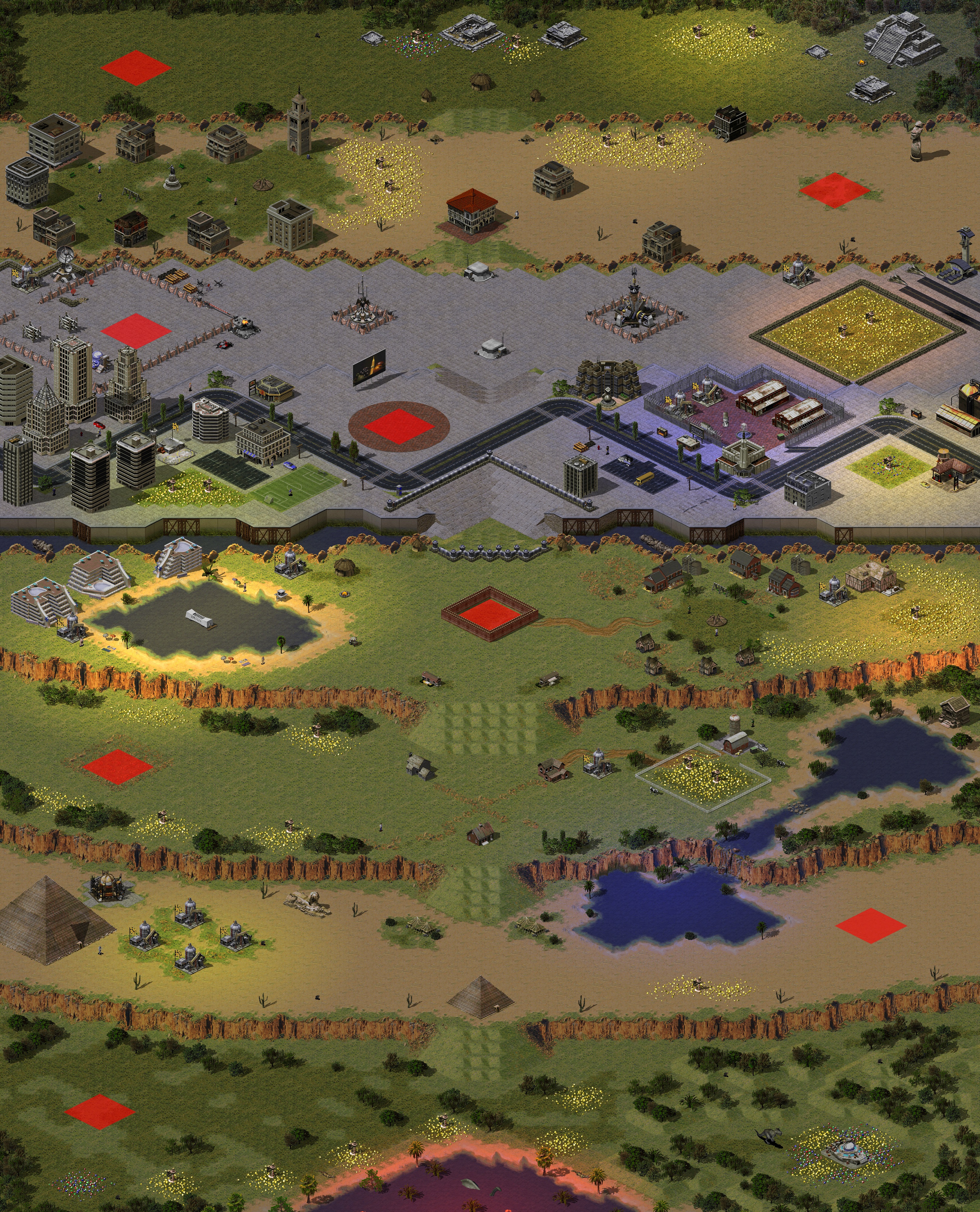 Rendered map: Unfair Strip 4v4
