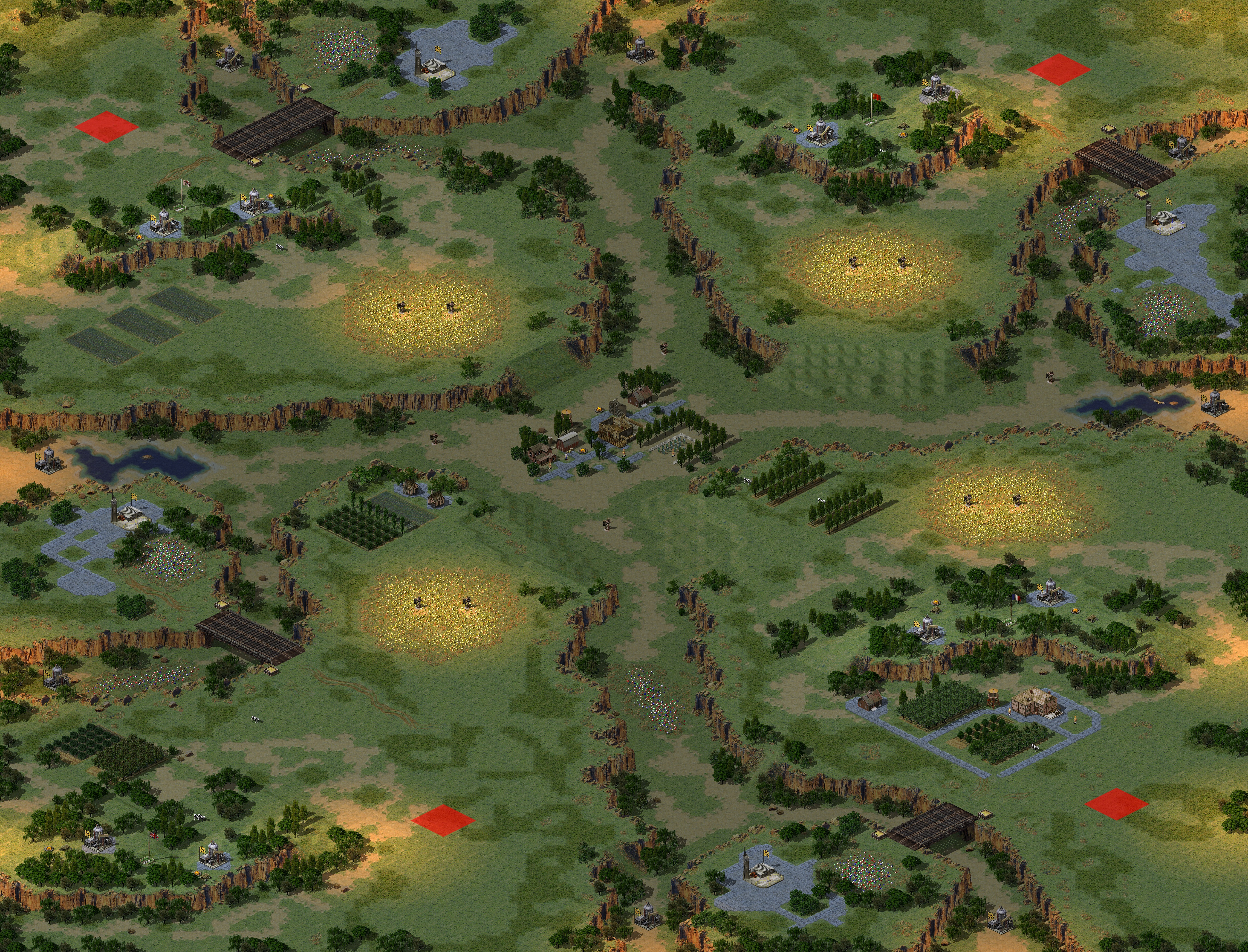 Rendered map: Four-Way