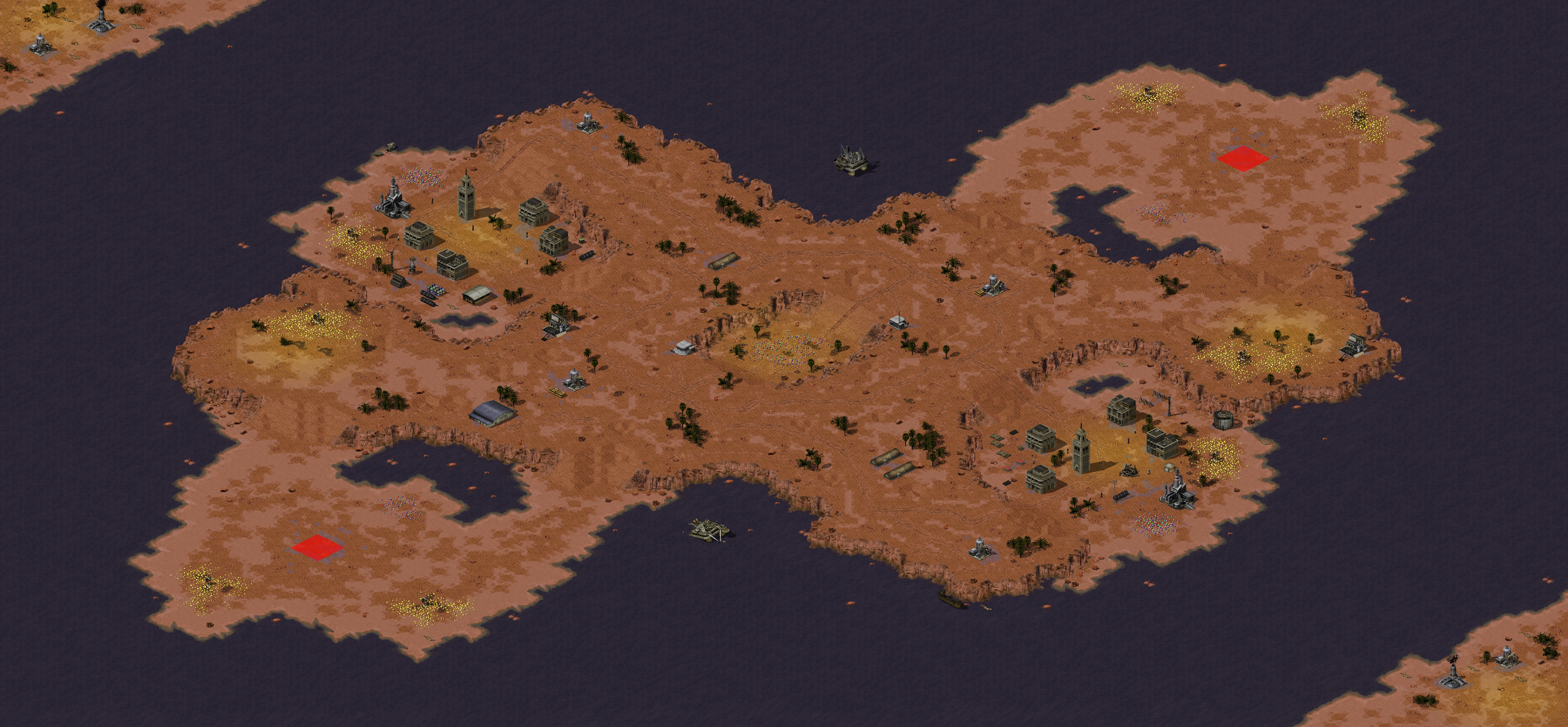 Rendered map: Blistering Red Sands