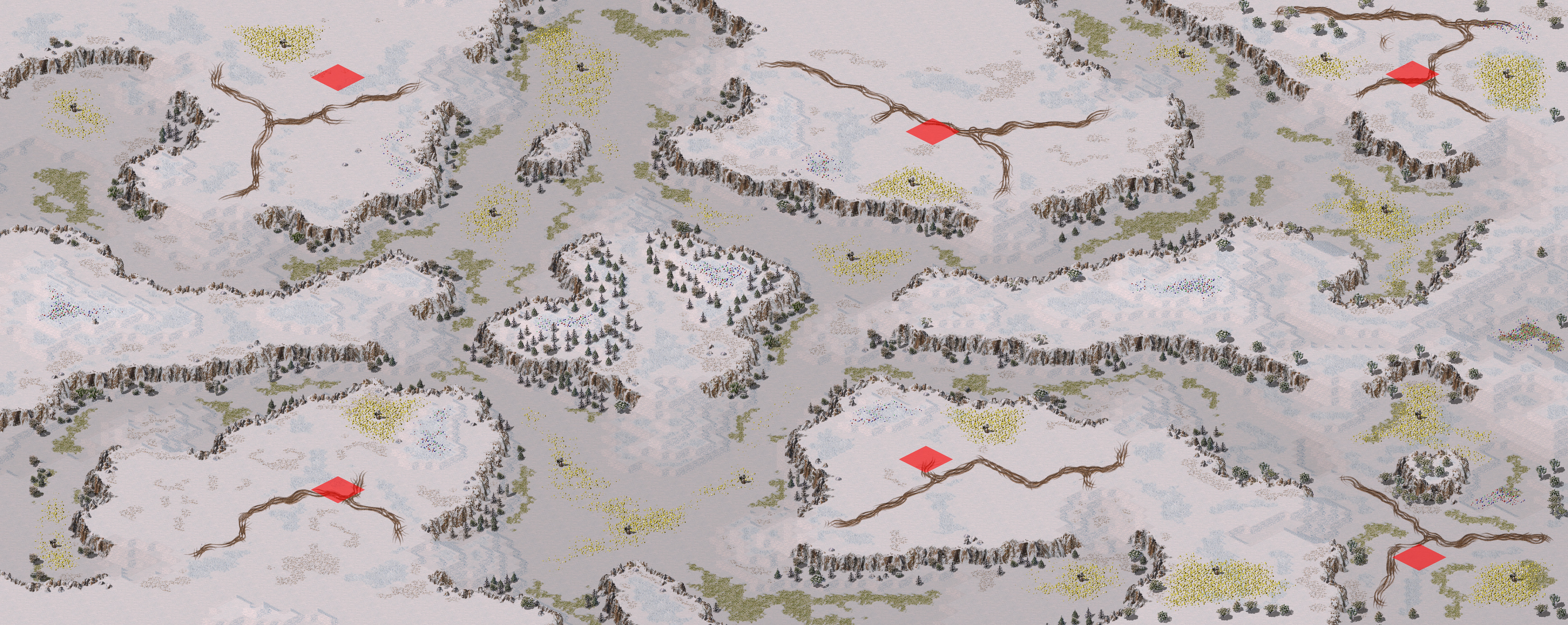 Rendered map: Snow Valley(3v3)