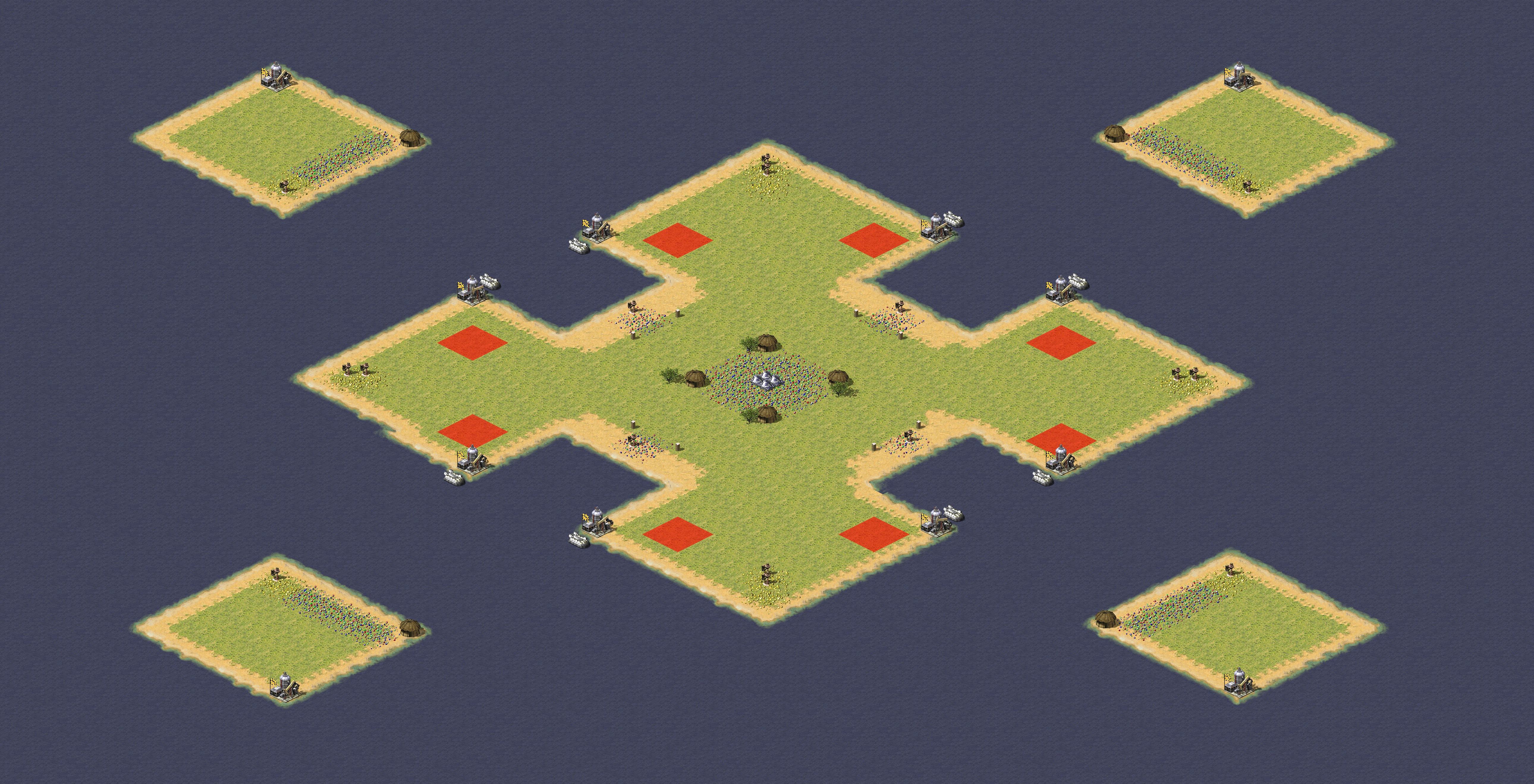 Rendered map: Two Players Large Patch (1 Allied 1 Yuri)