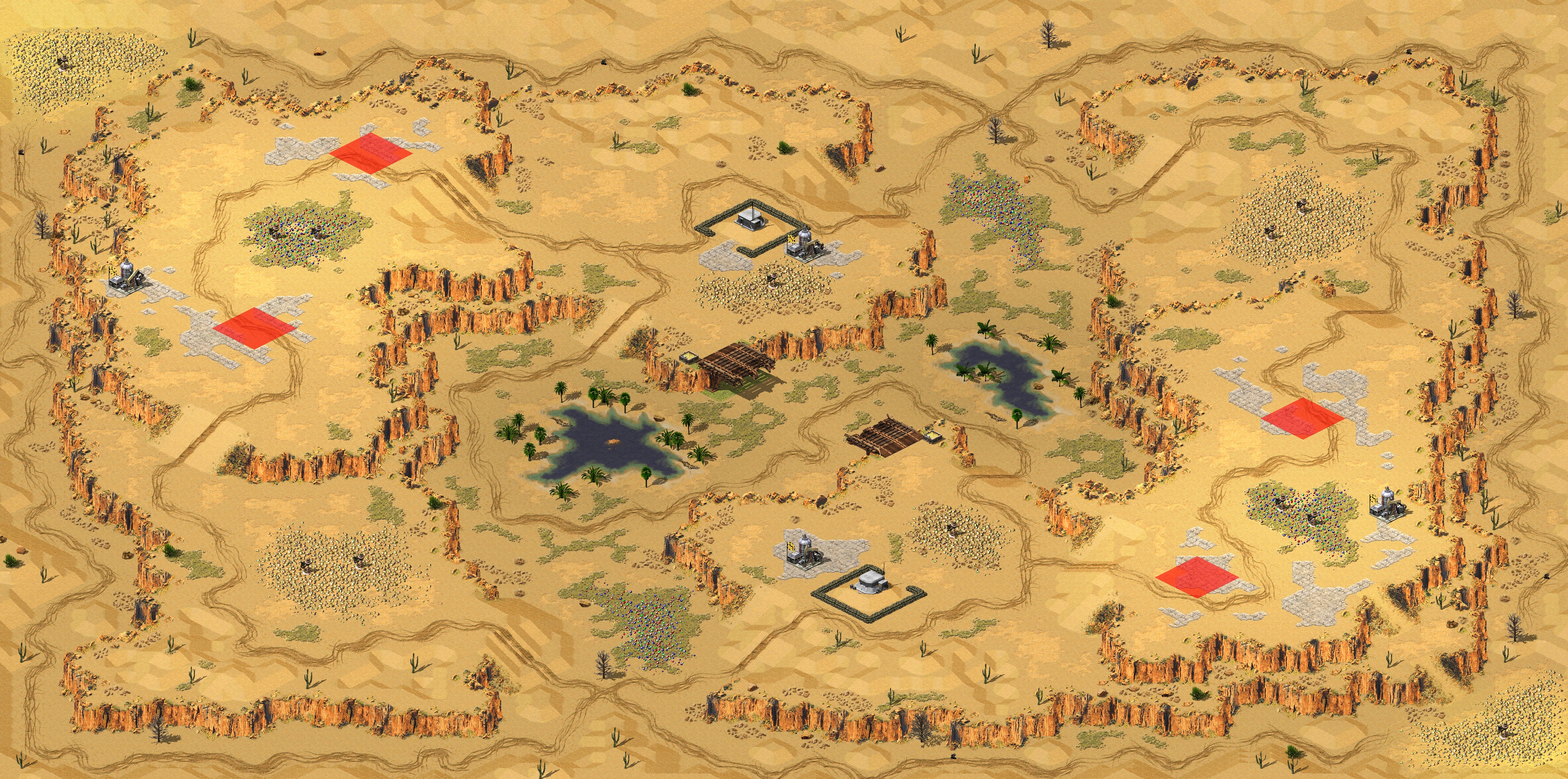 Rendered map: 回环沙丘 - 赛事专用
