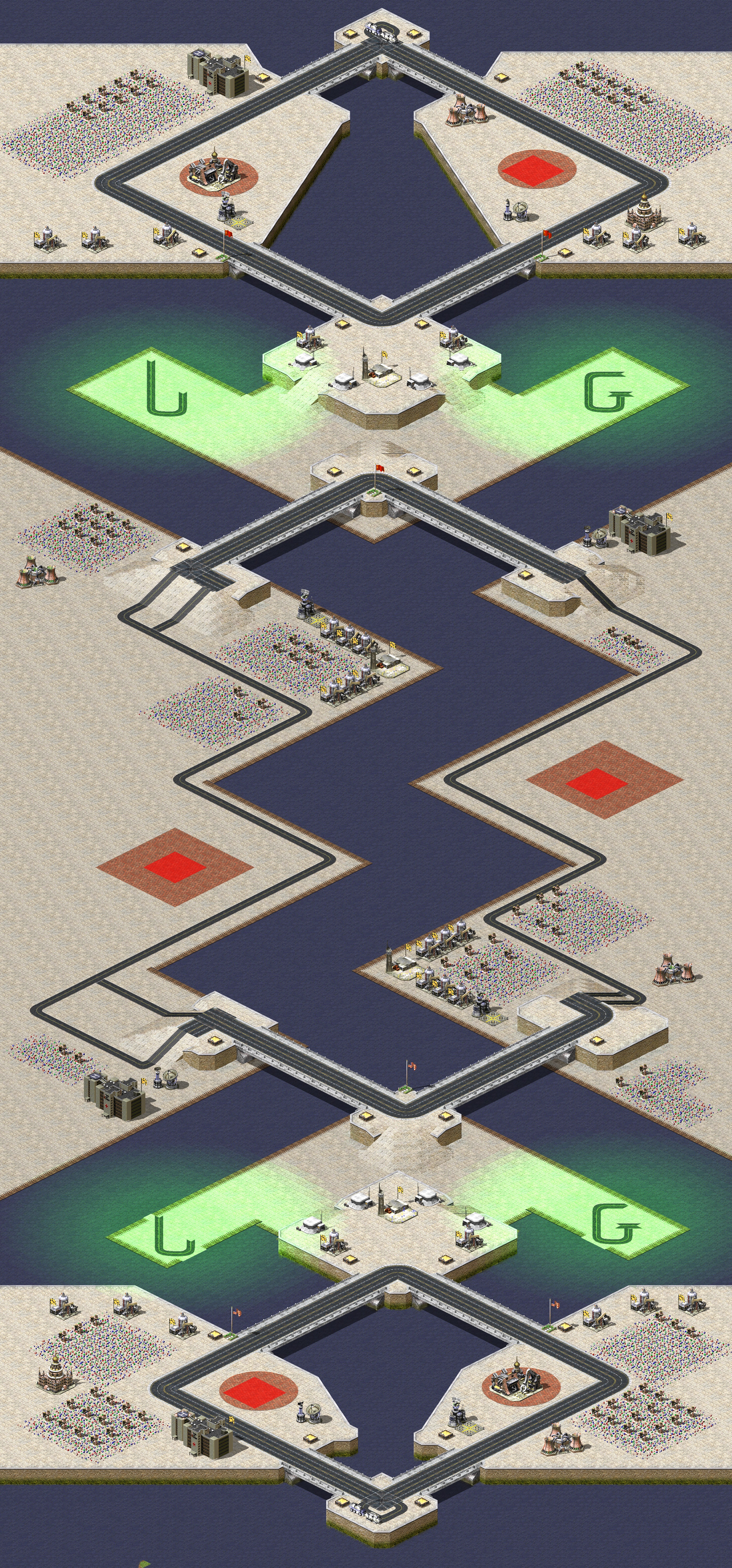 Rendered map: 4-Player Free-for-All