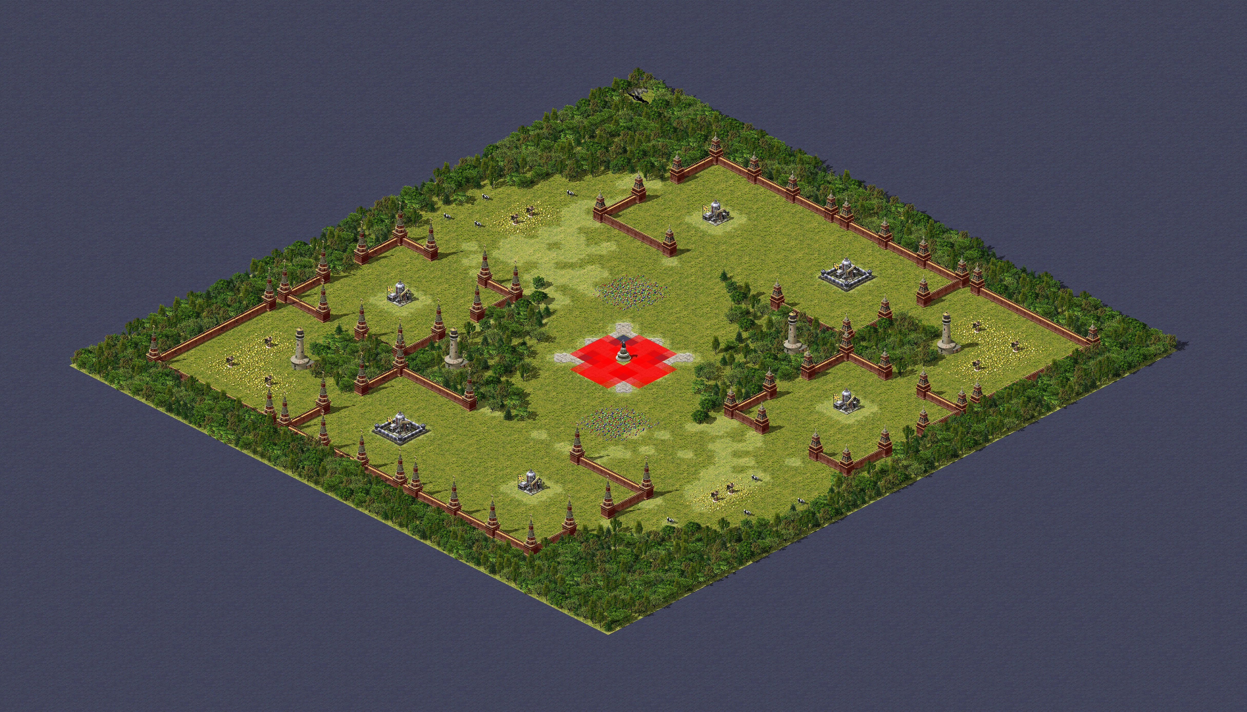 Rendered map: 帝国时代抢地盘