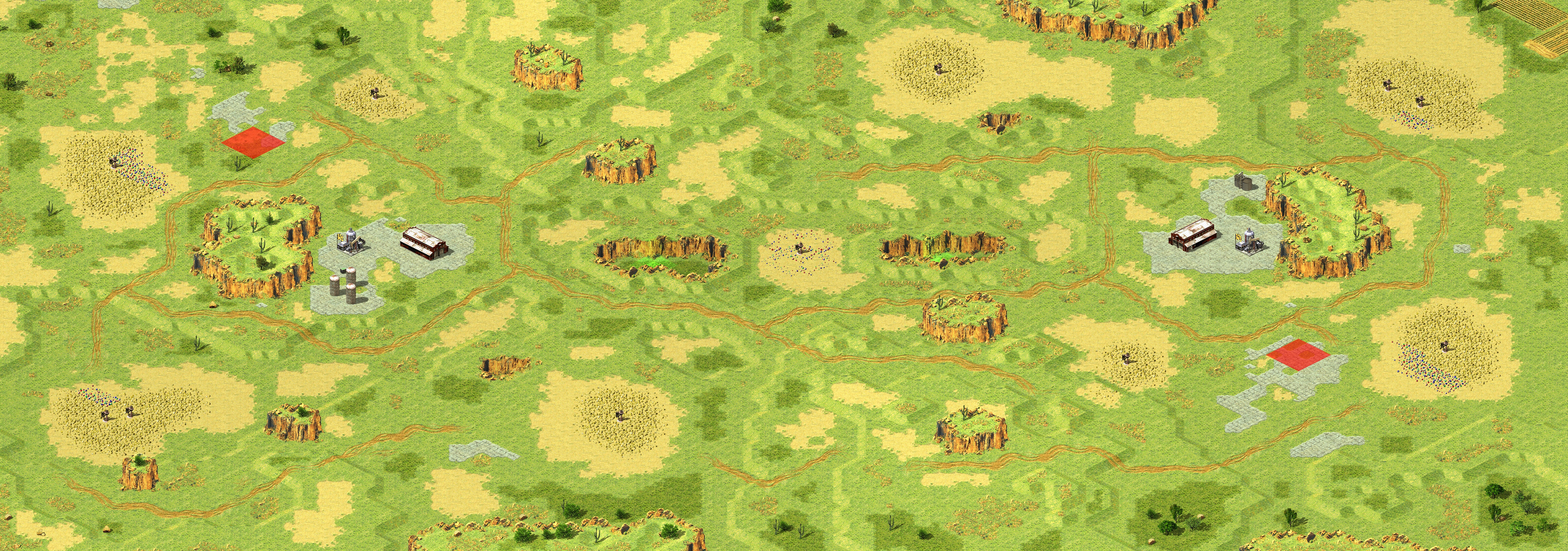 Rendered map: [2] Tiberium Rift (YR Port)