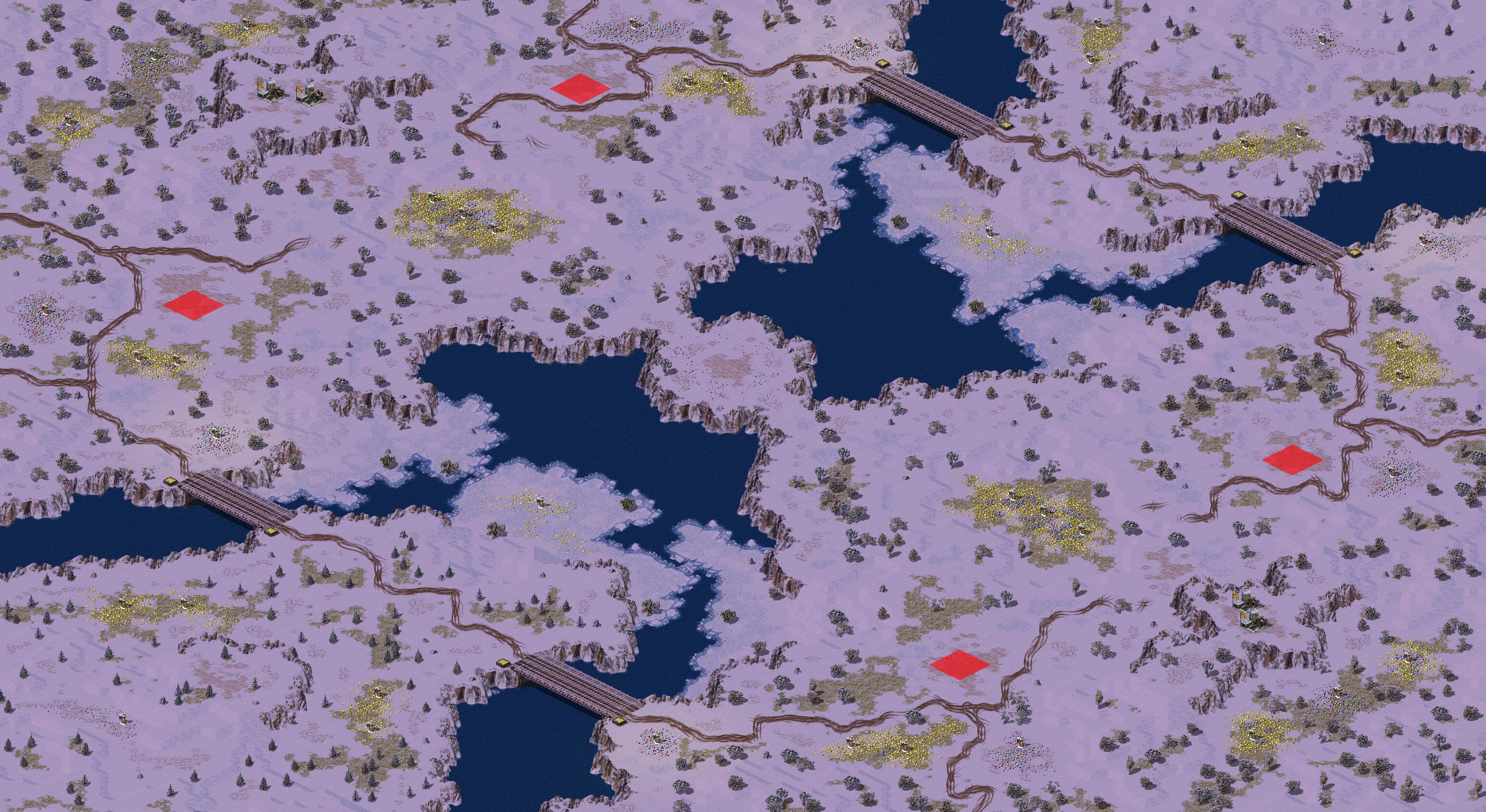 Rendered map: (4) Advancement