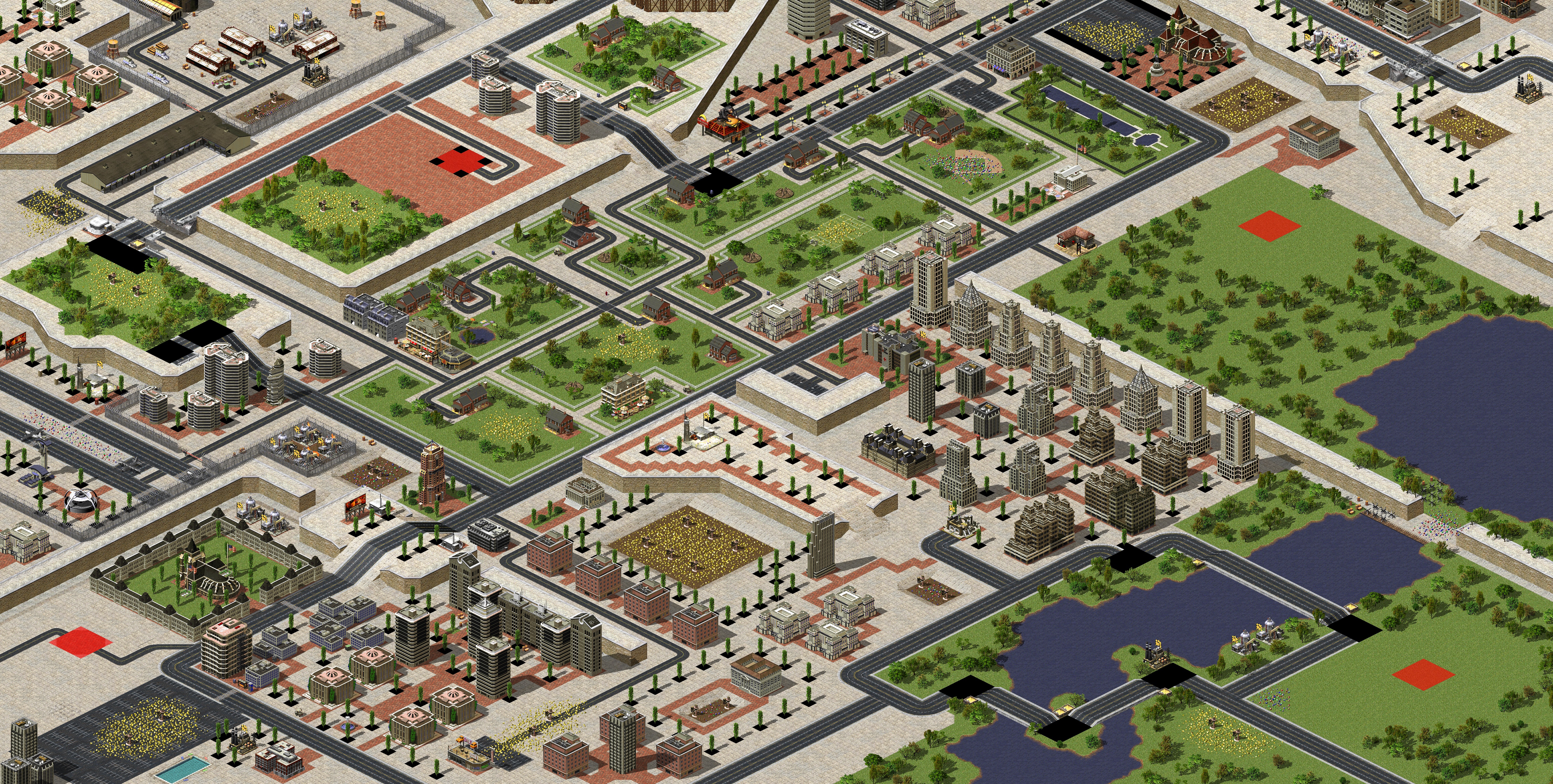 Rendered map: Reborn 2.0 - Megapolis Battle