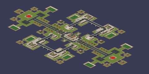 Rendered preview of (2) Bay War