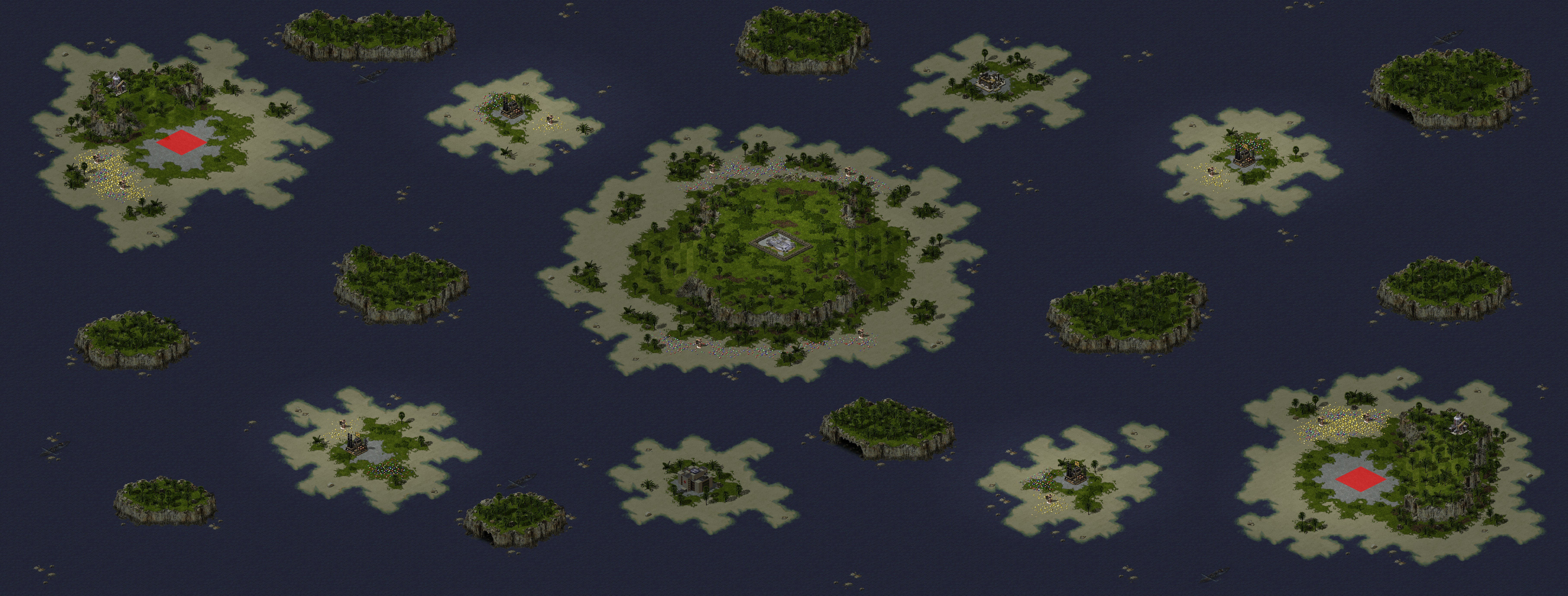 Rendered map: Paradise Islands (2)