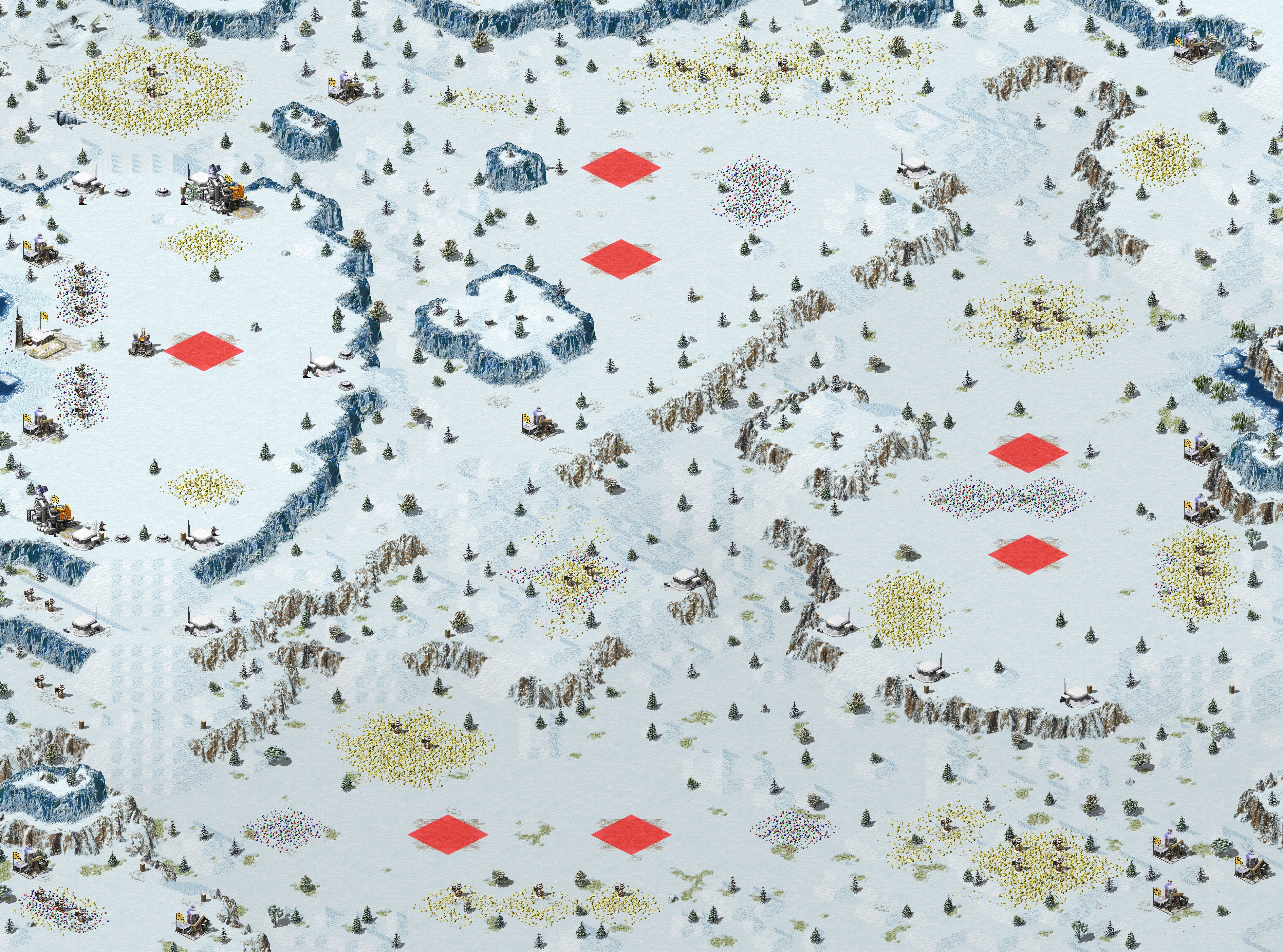 Rendered map: 2024 RA Melee - Lonely Heights
