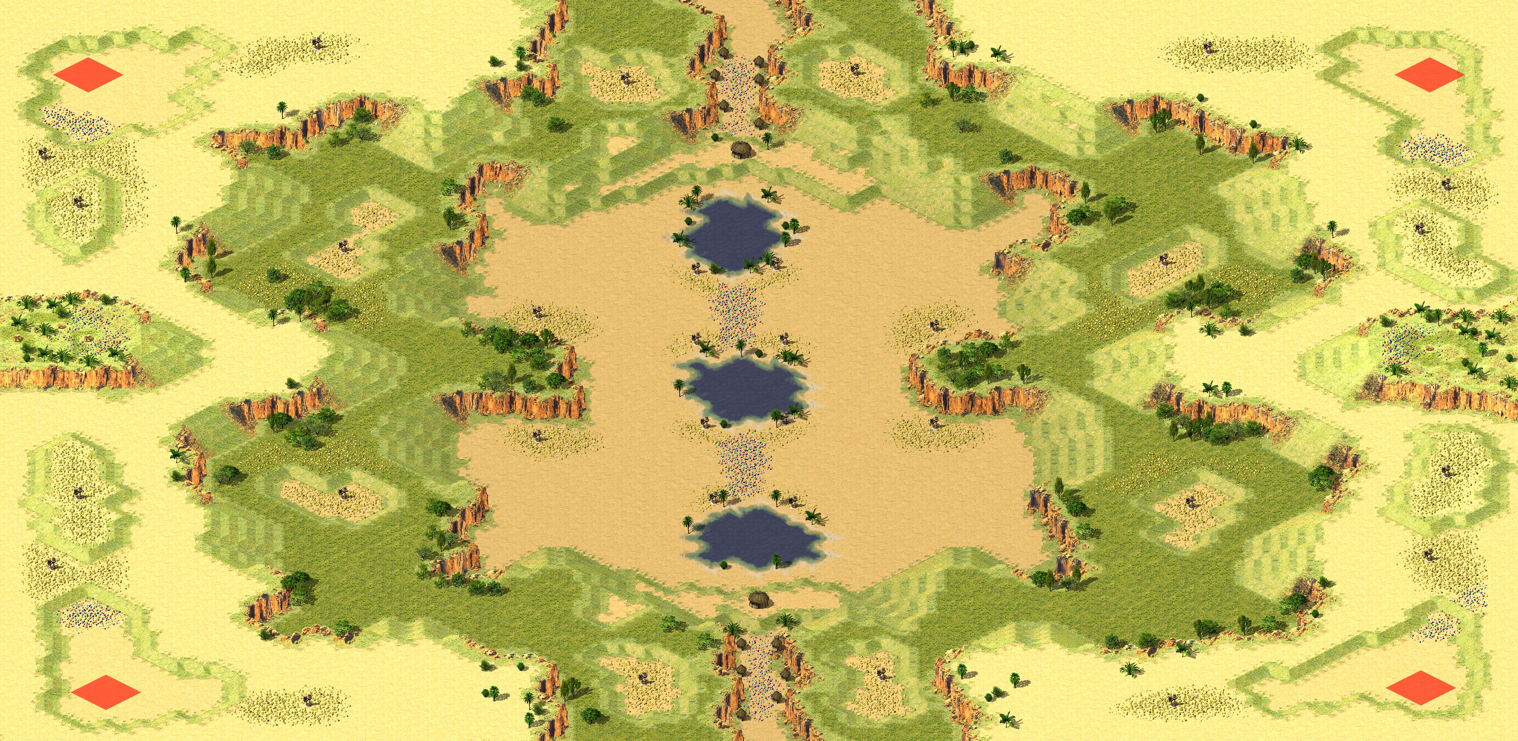 Rendered map: Desert Island LE