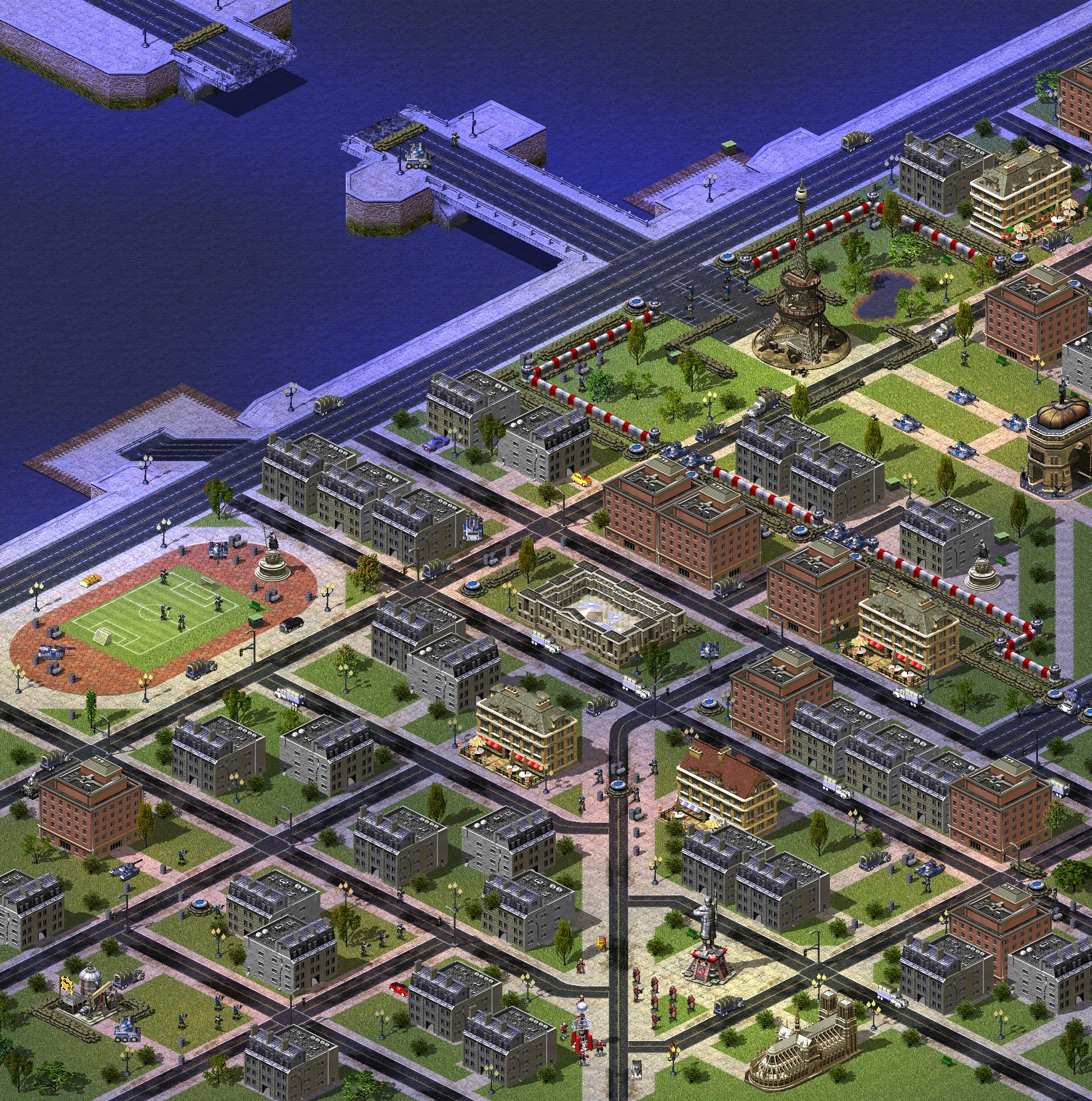 Rendered map: City of Lights