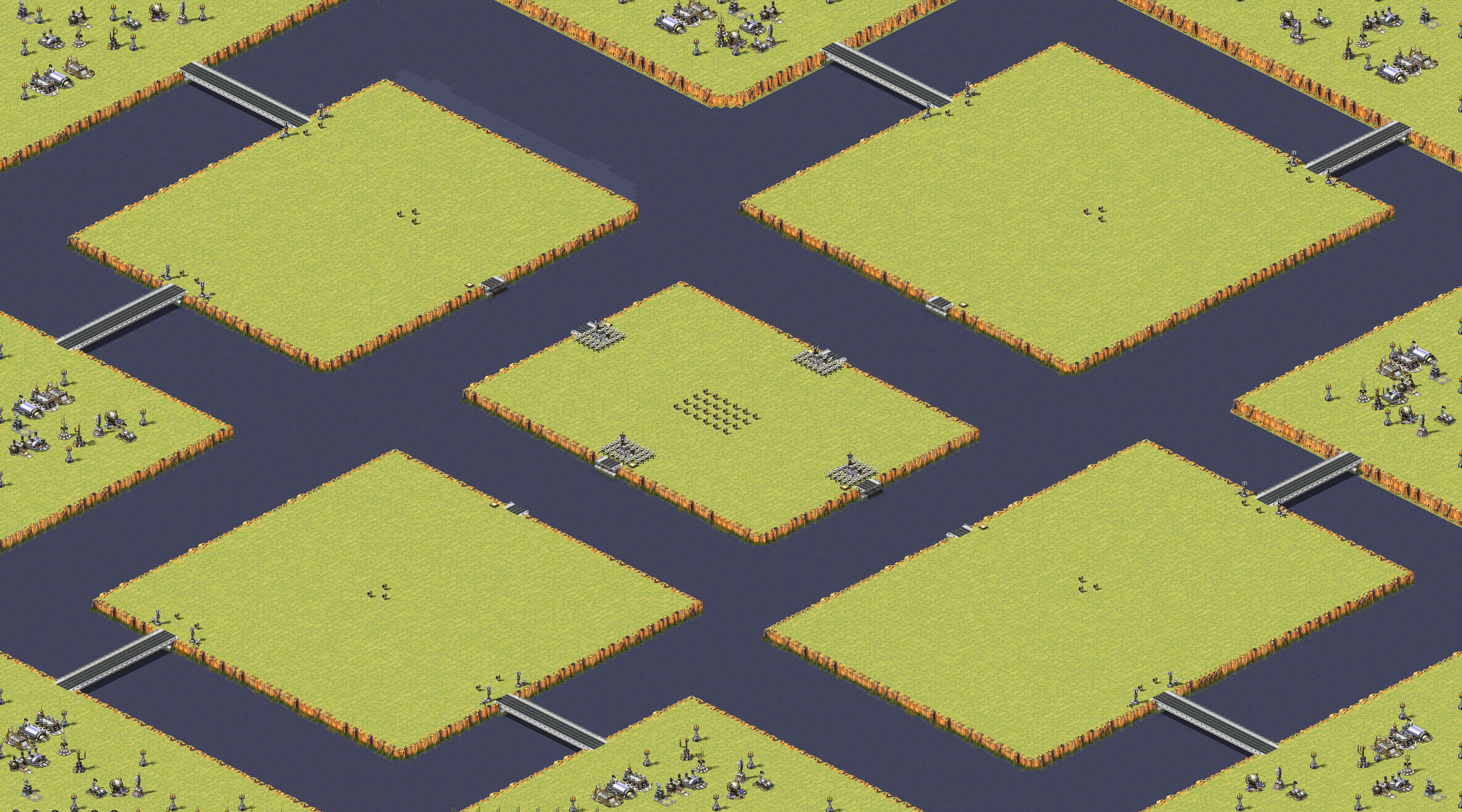 Rendered map: Bed Wars 8 Solo Beacon