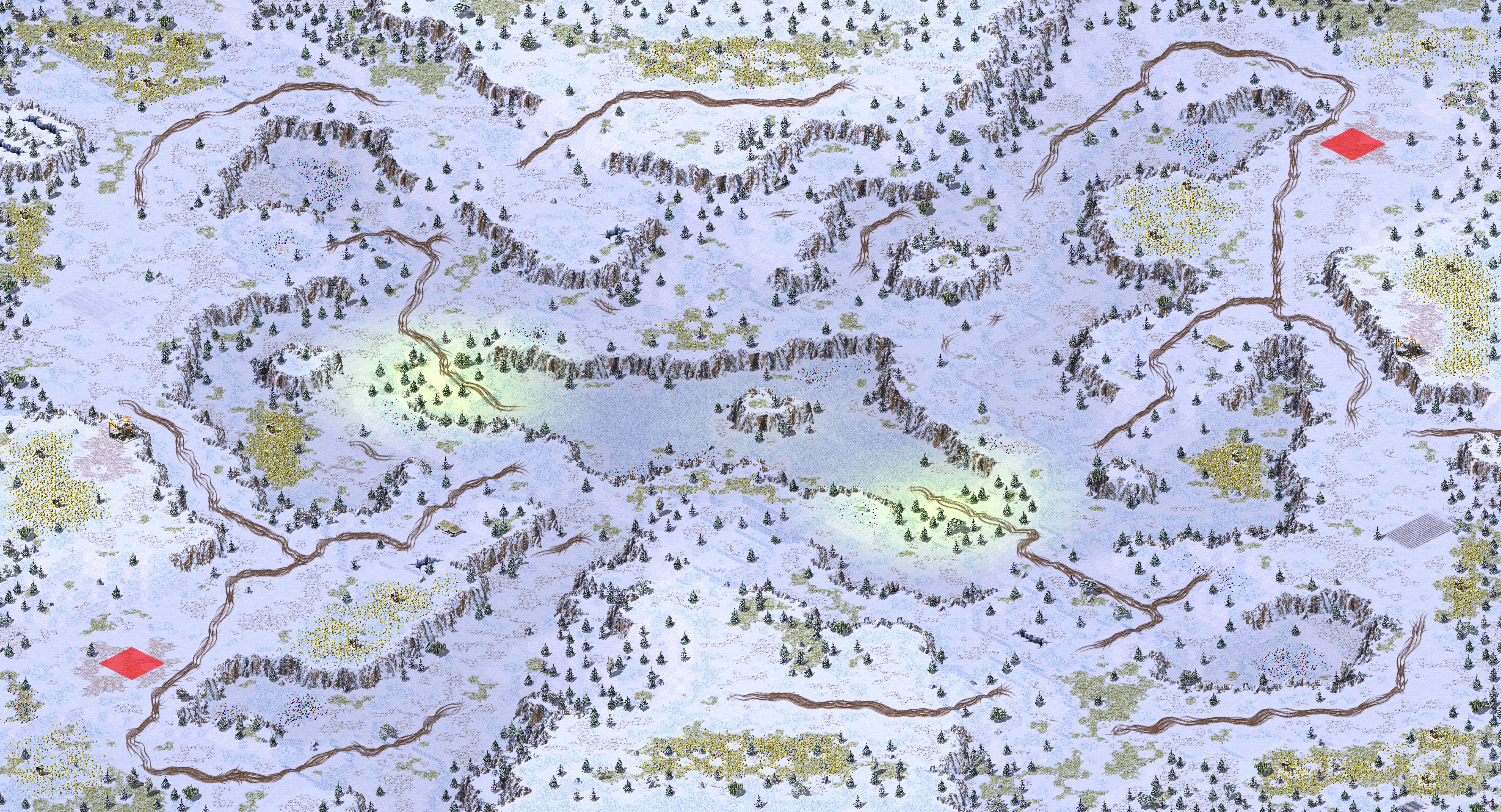 Rendered map: 新周赛-百里冻土