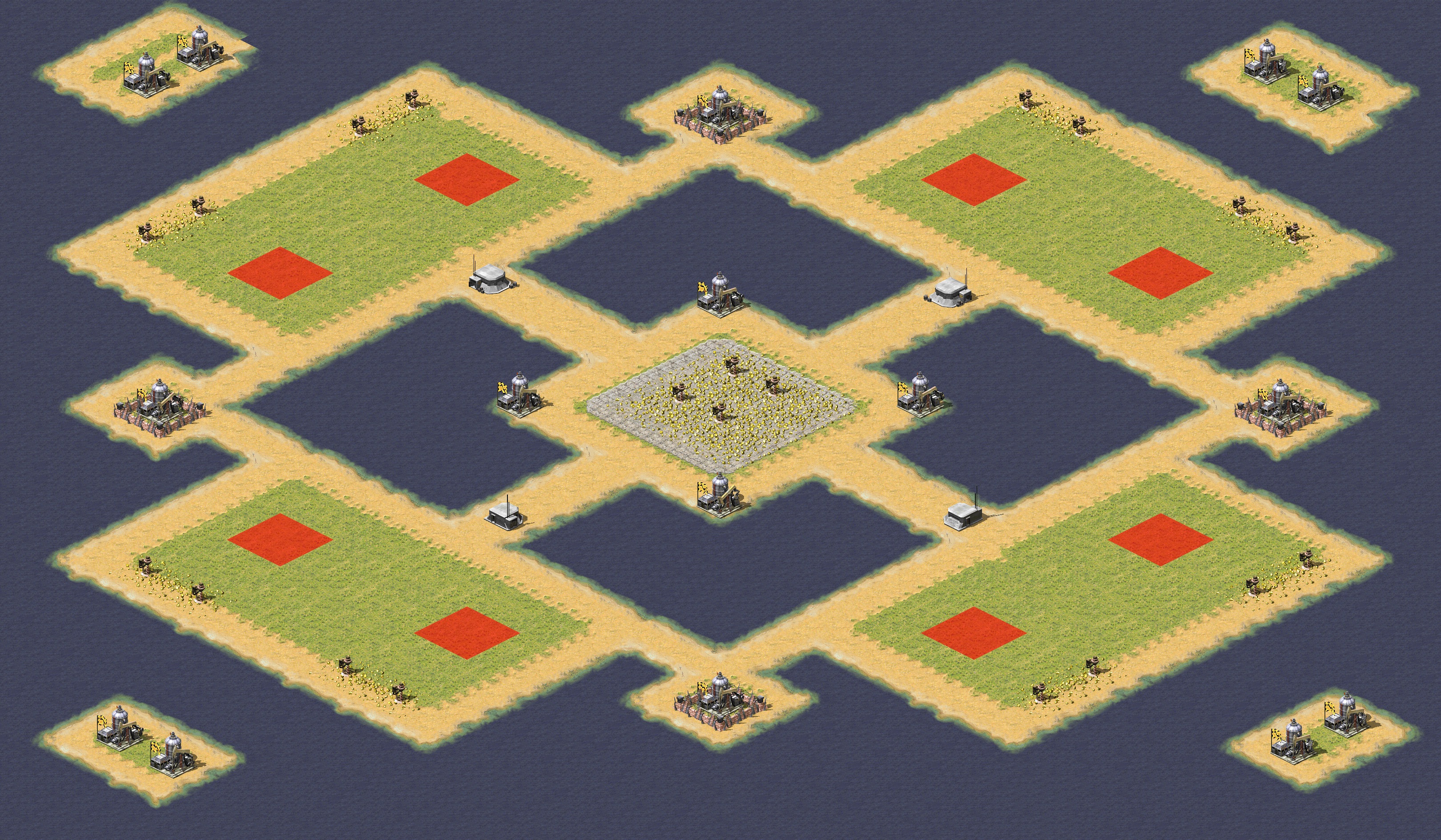 Rendered map: Doubles Lane 2v2