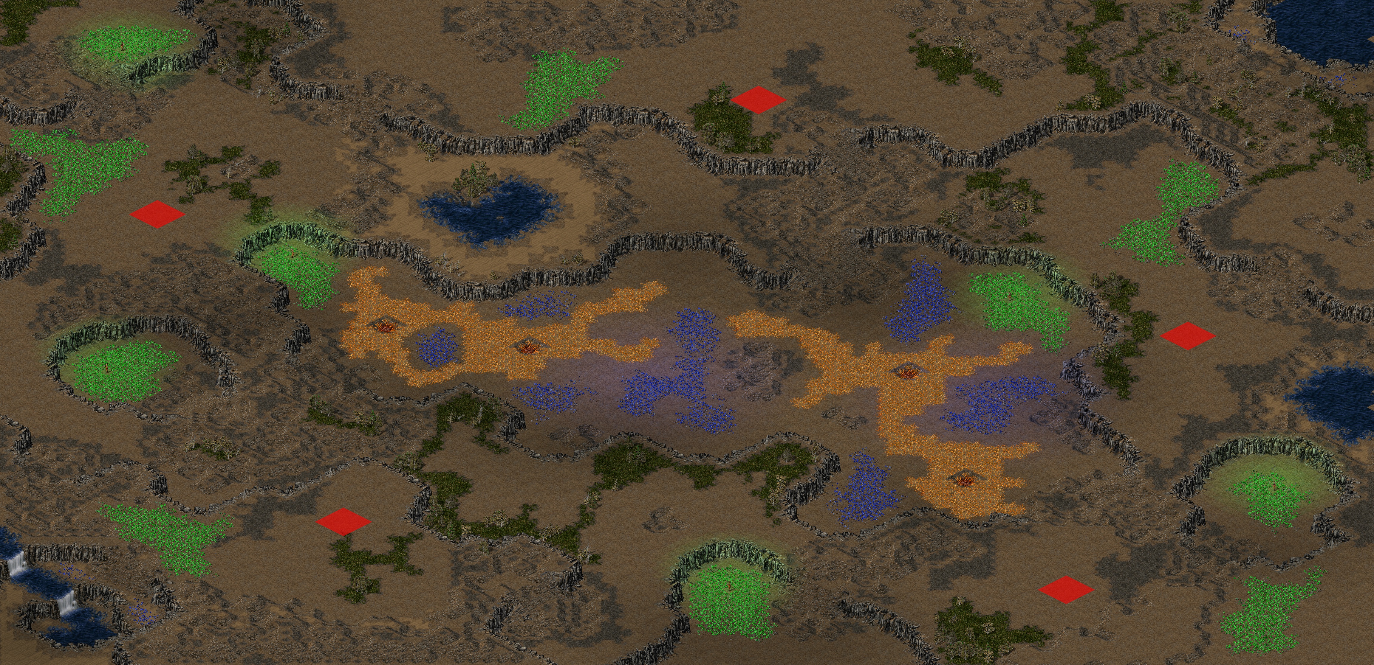 Rendered map: Sinkholes
