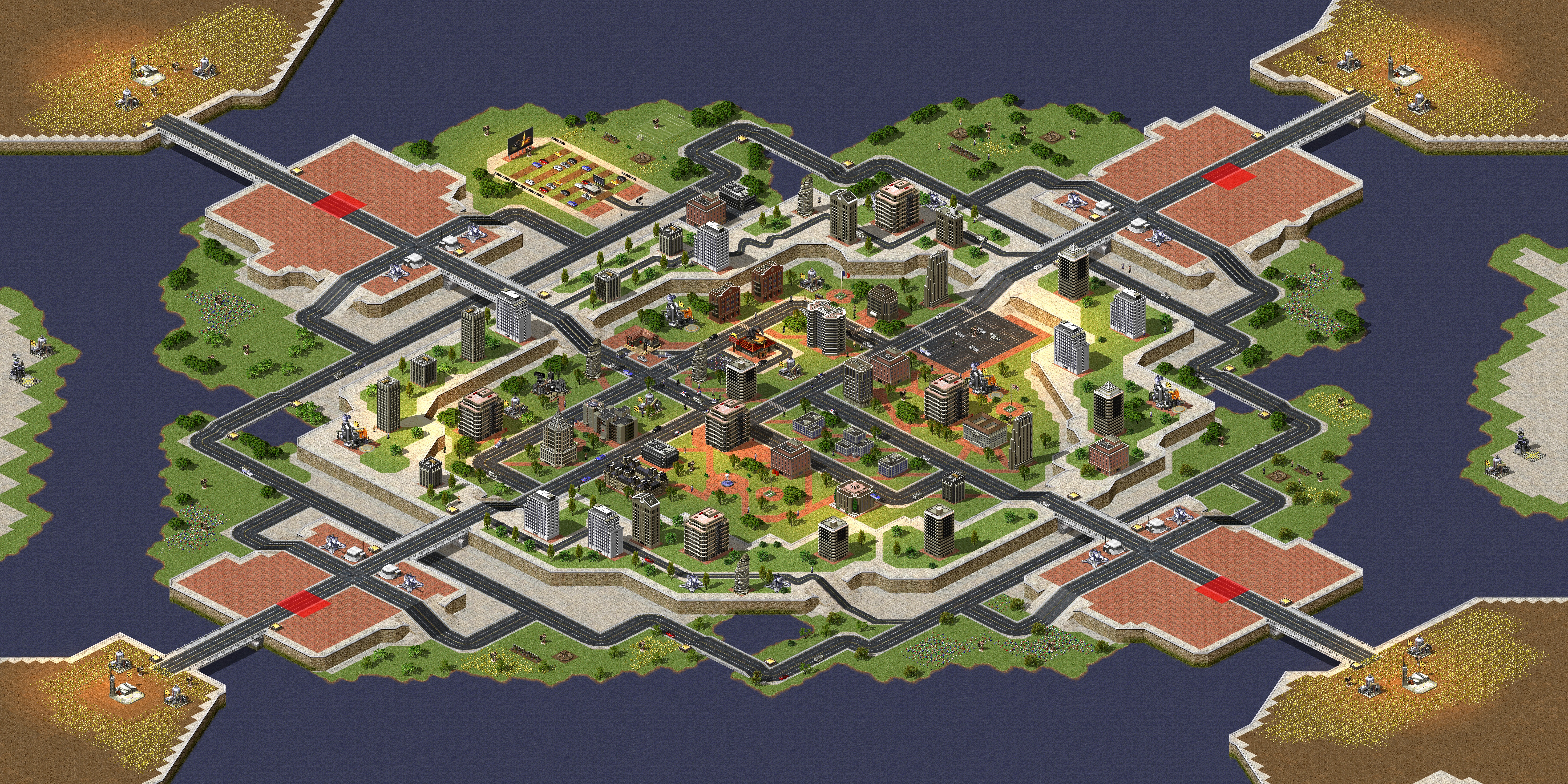 Rendered map: New City