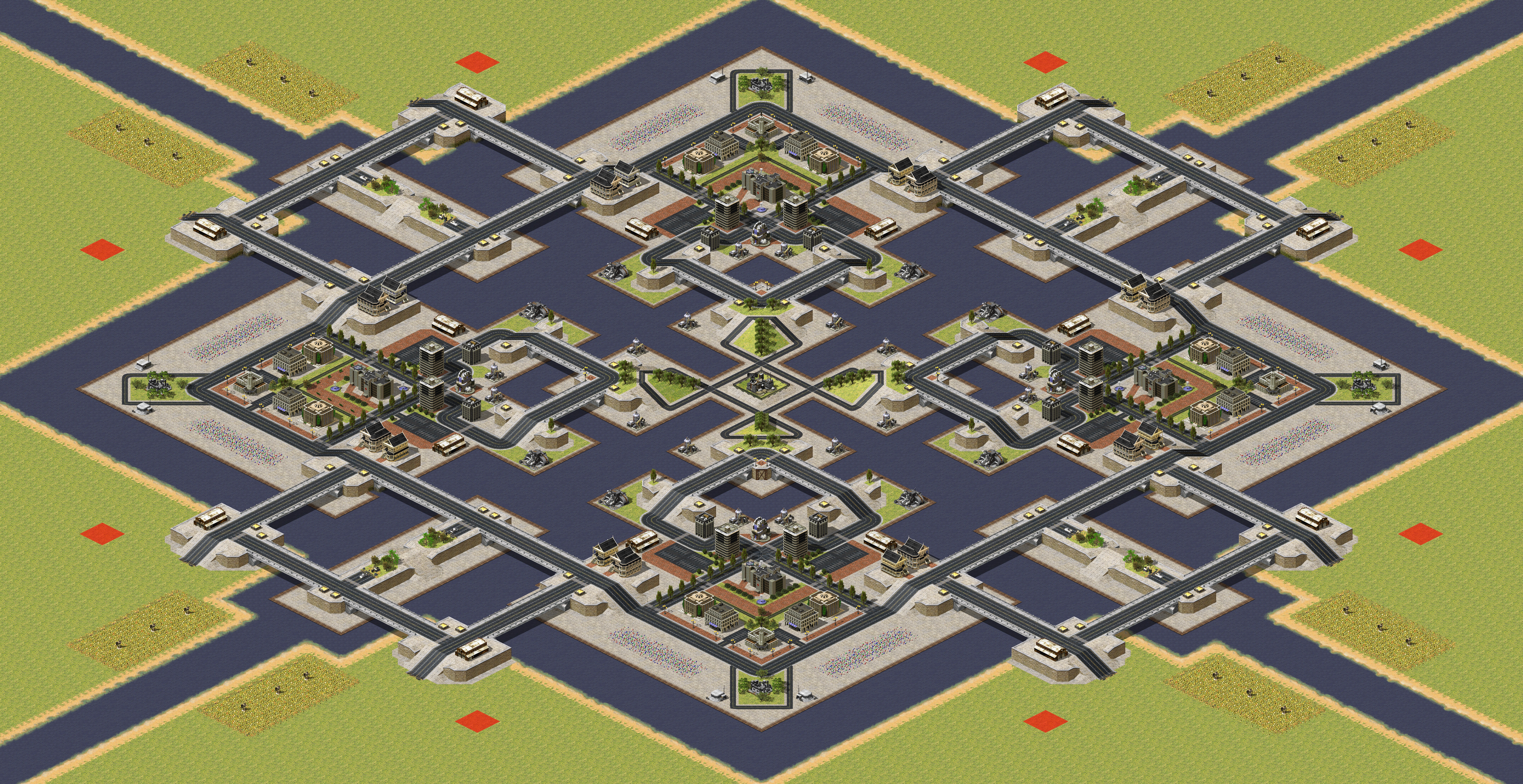 Rendered map: Mayhem Islands
