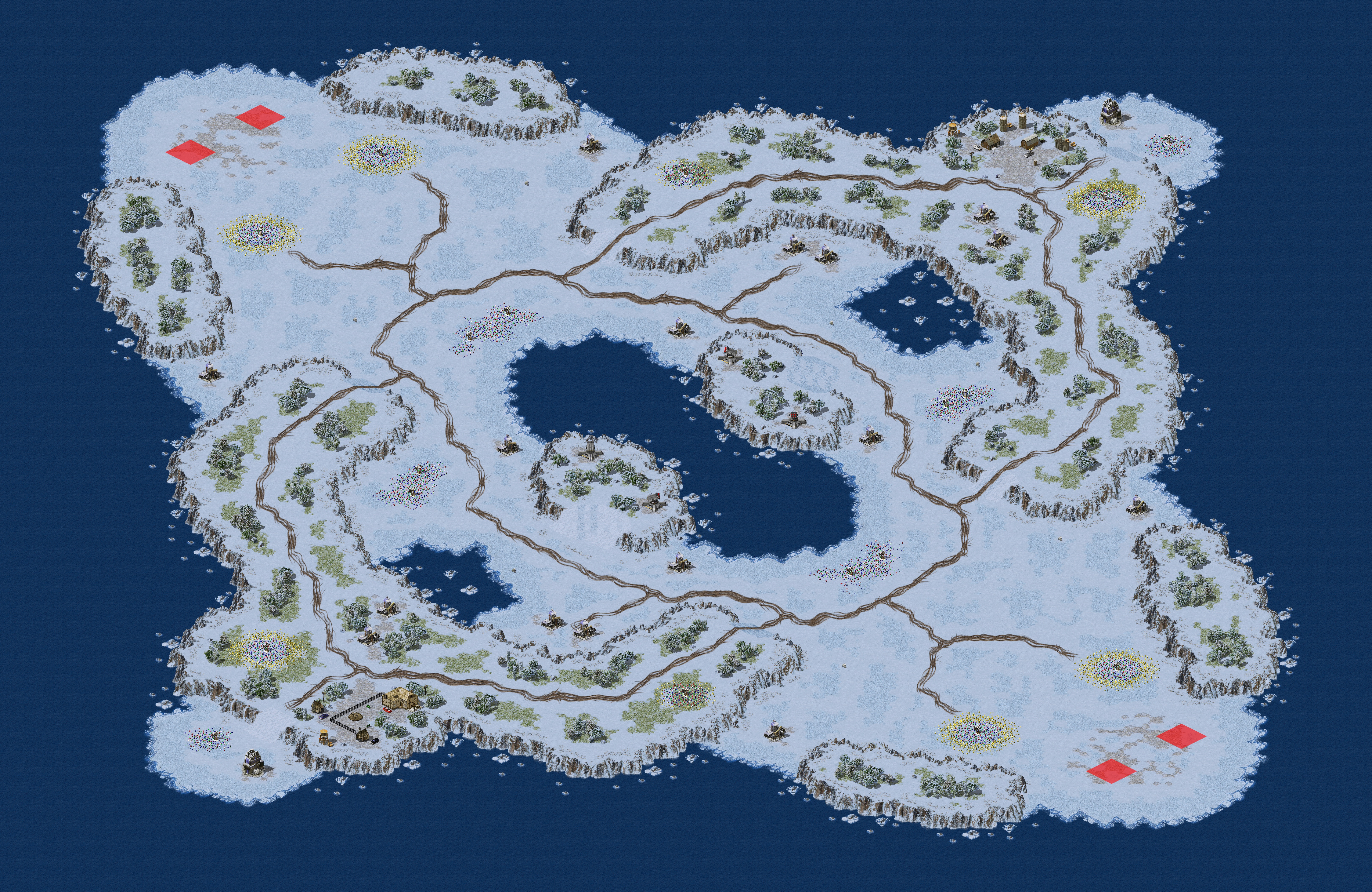 Rendered map: Shivering Isle