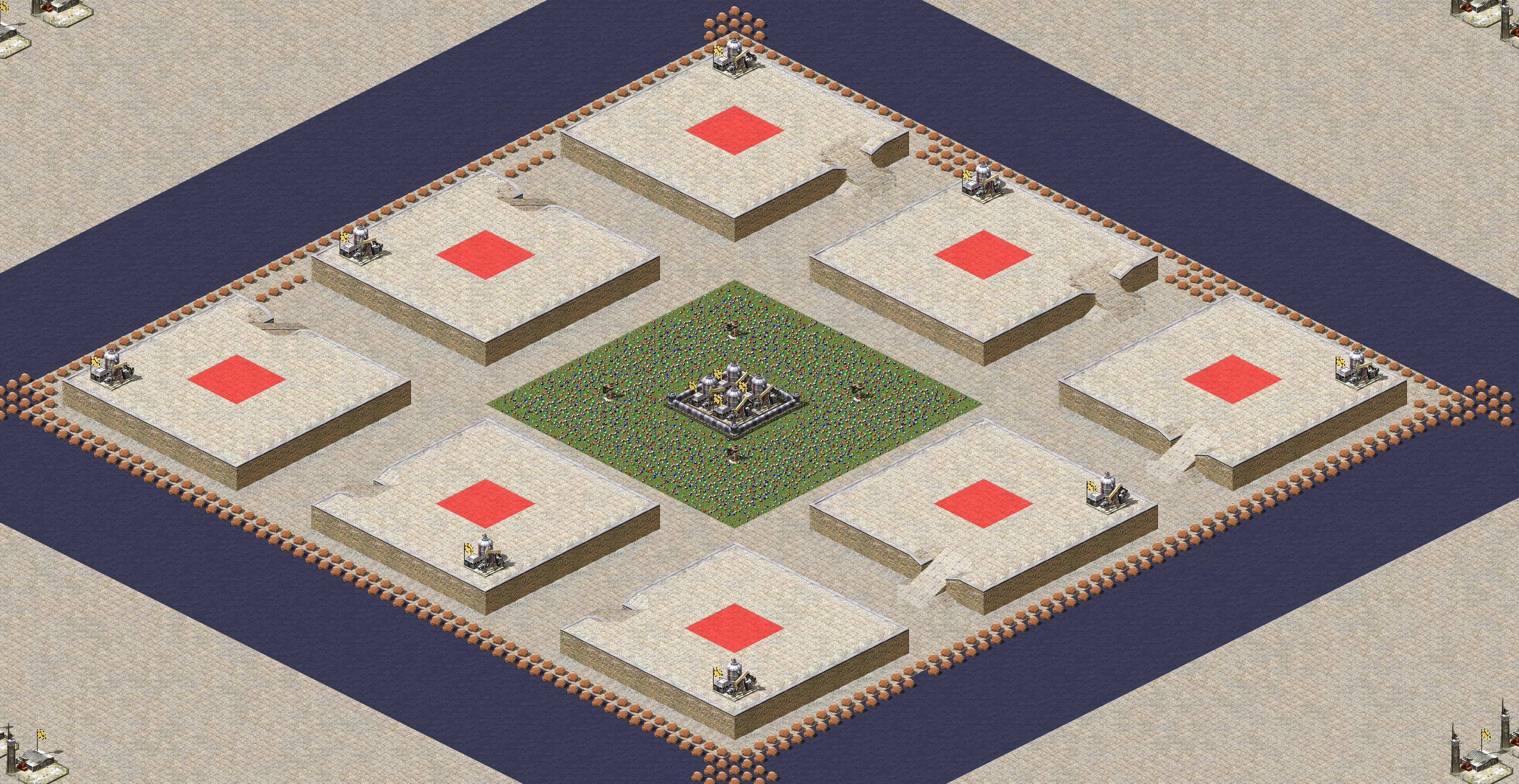 Rendered map: Medium Land Patches High Ground 1.2