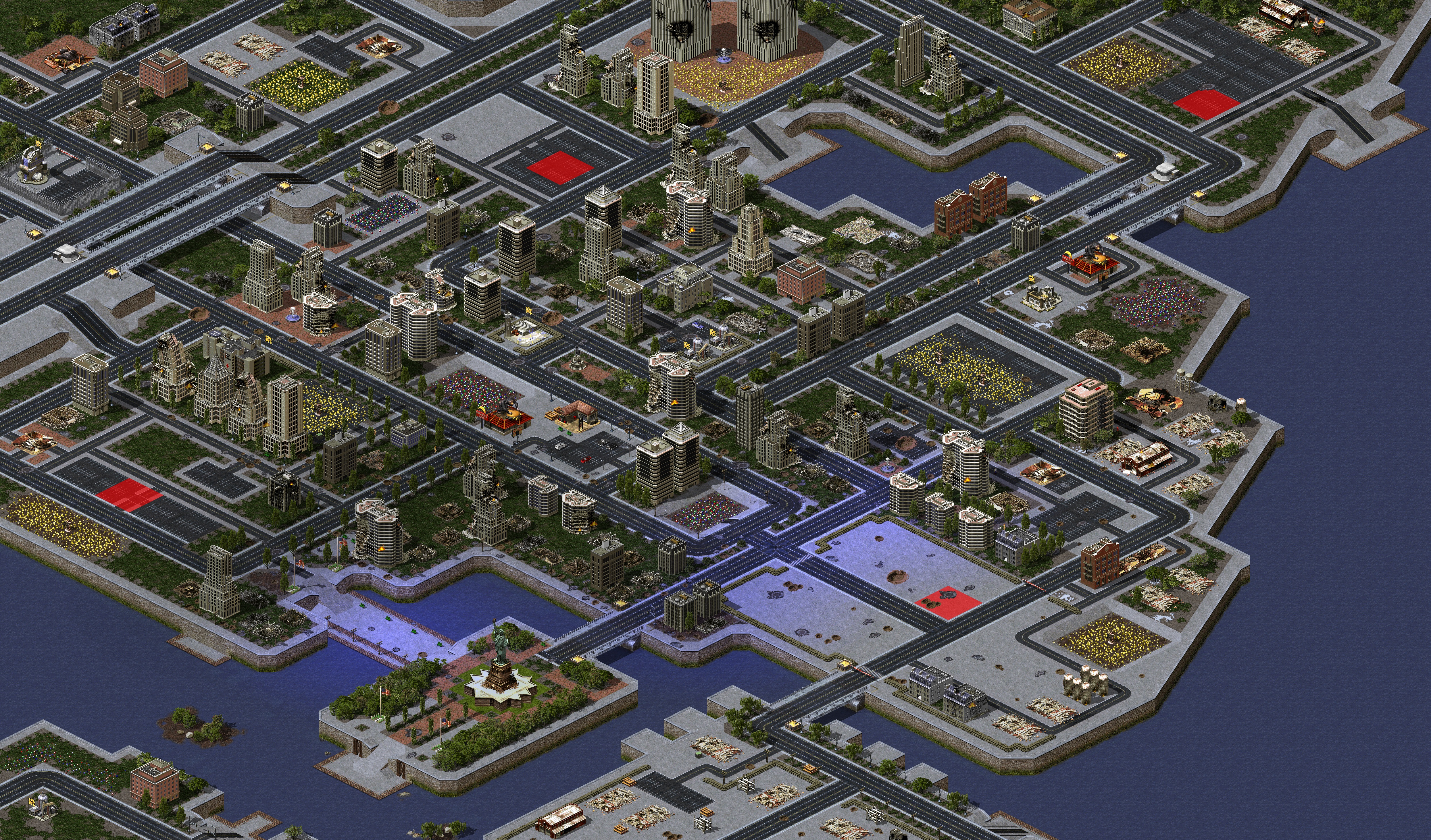 Rendered map: Manhattan Mayhem