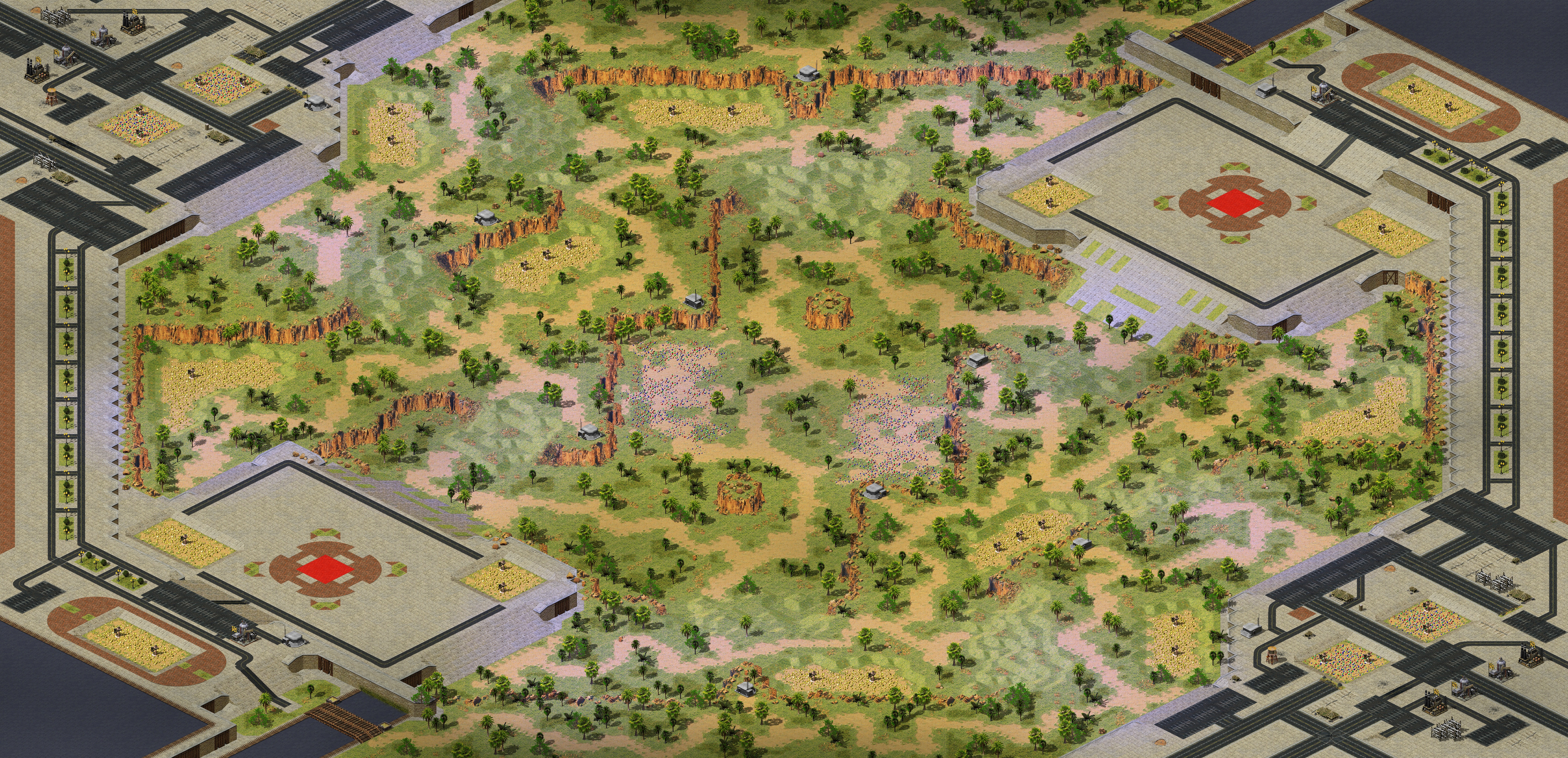Rendered map: Woodland Remastered