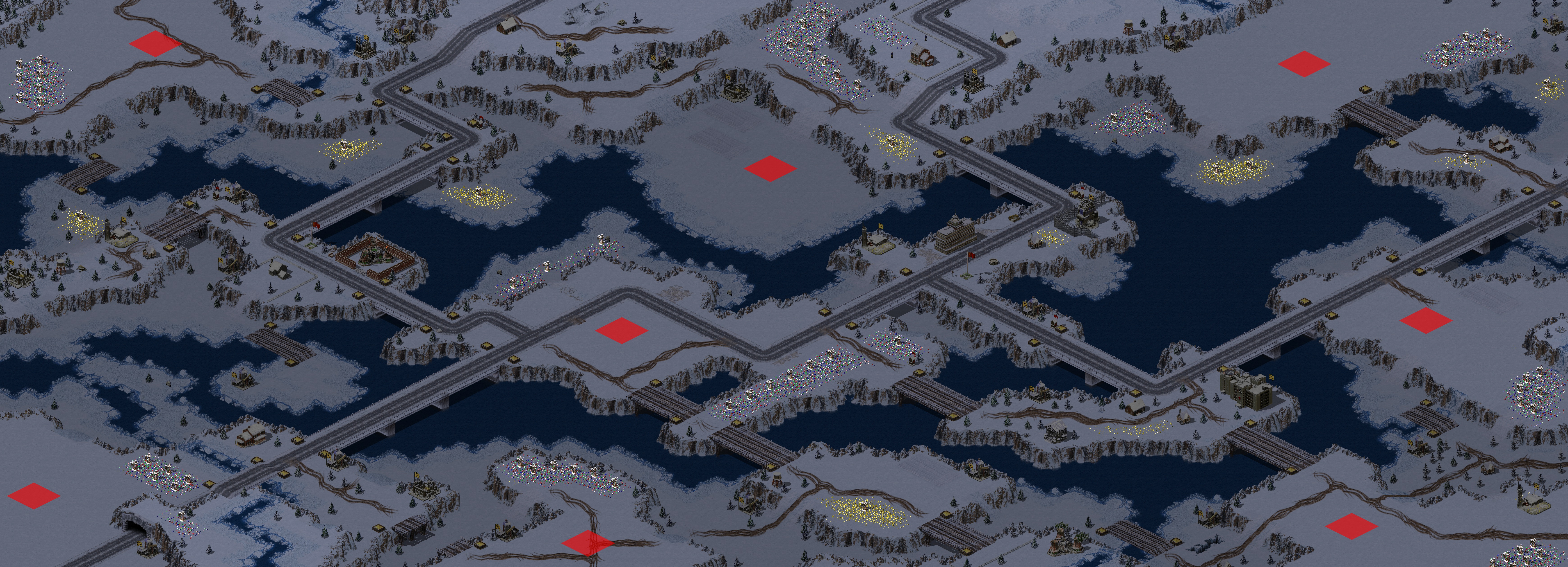 Rendered map: Siberia, USSR zoom3000 edition