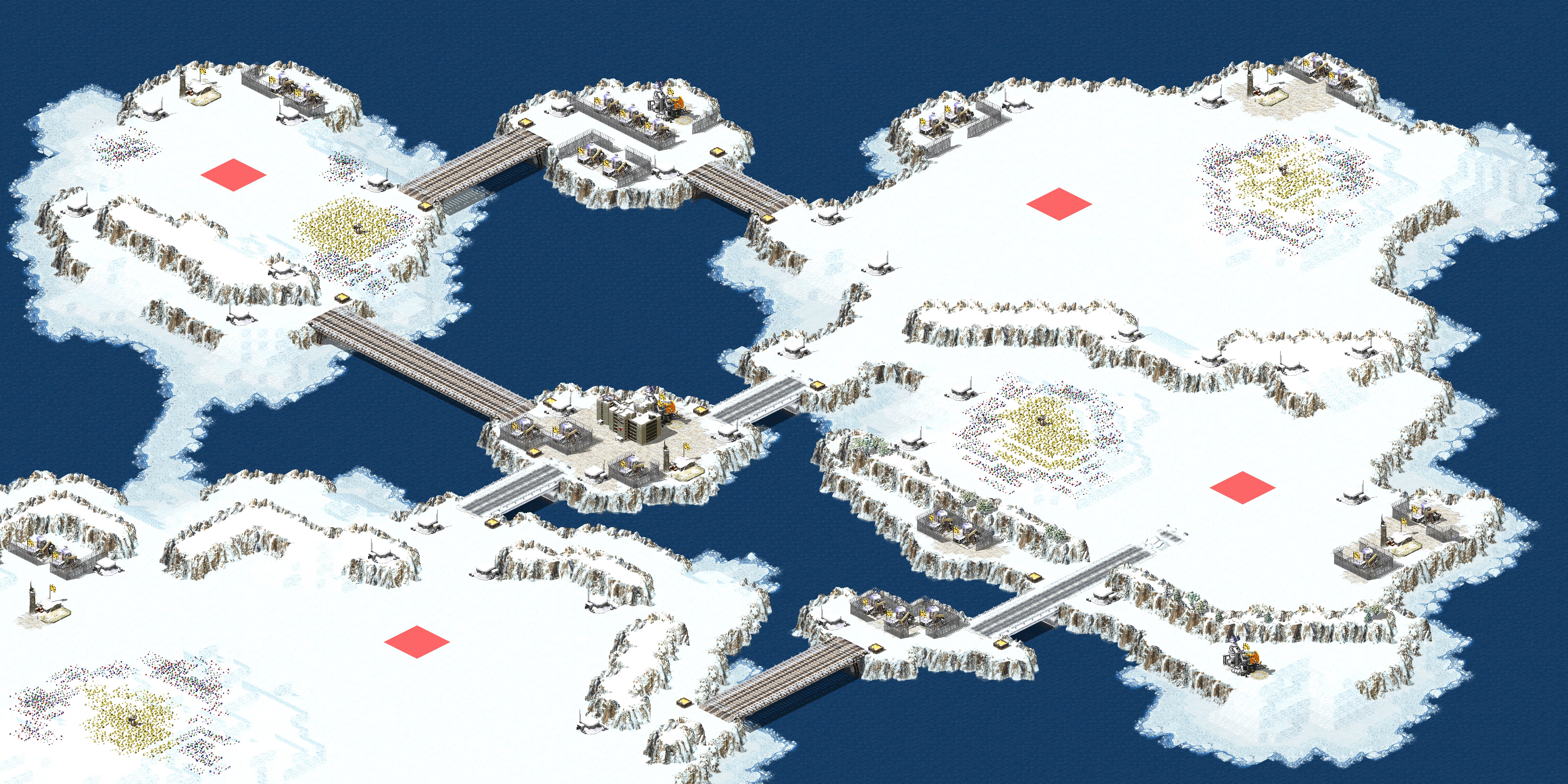 Rendered map: Snowy Citadels (2-4)