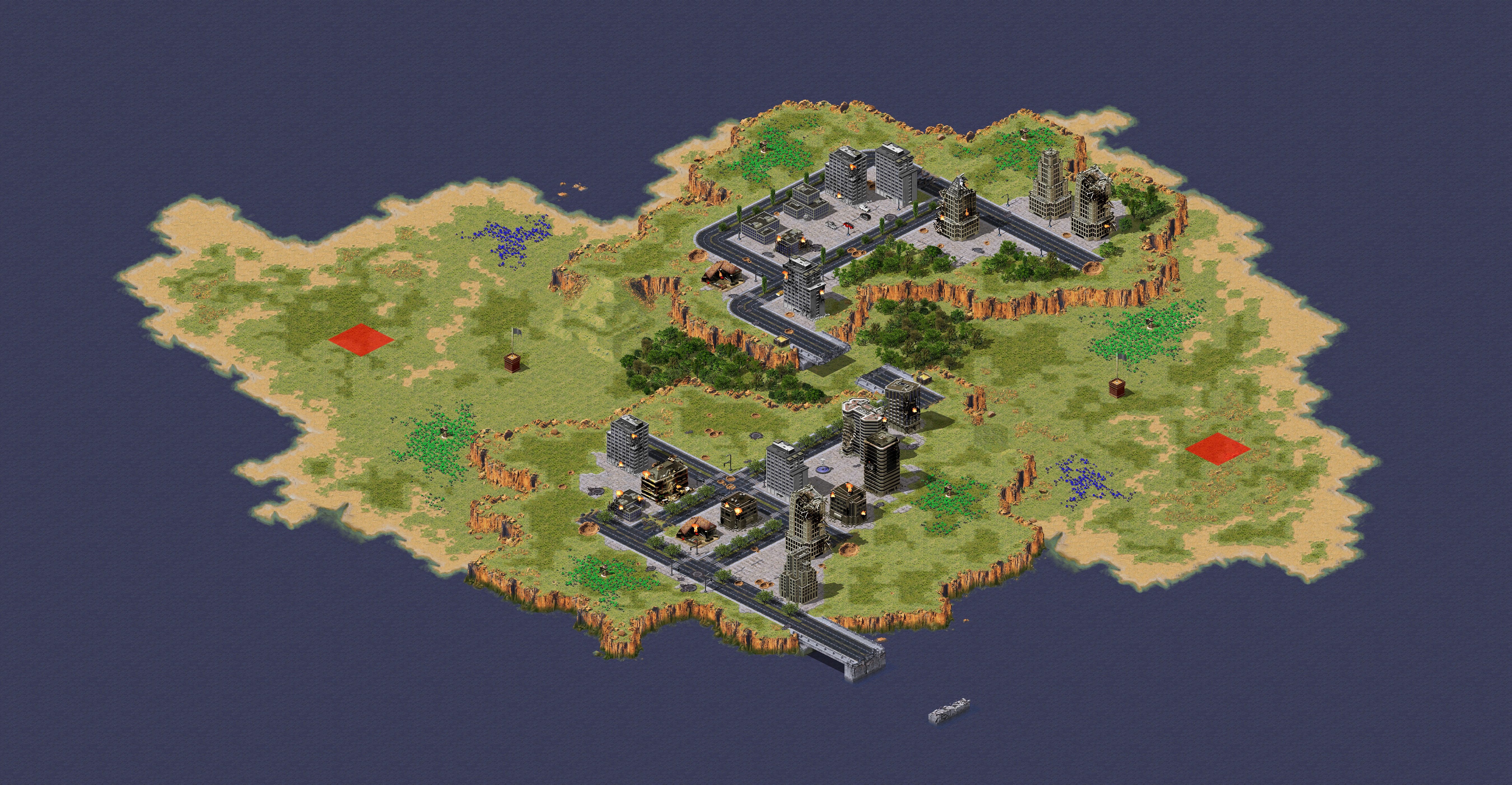 Rendered map: (2) Isle of War