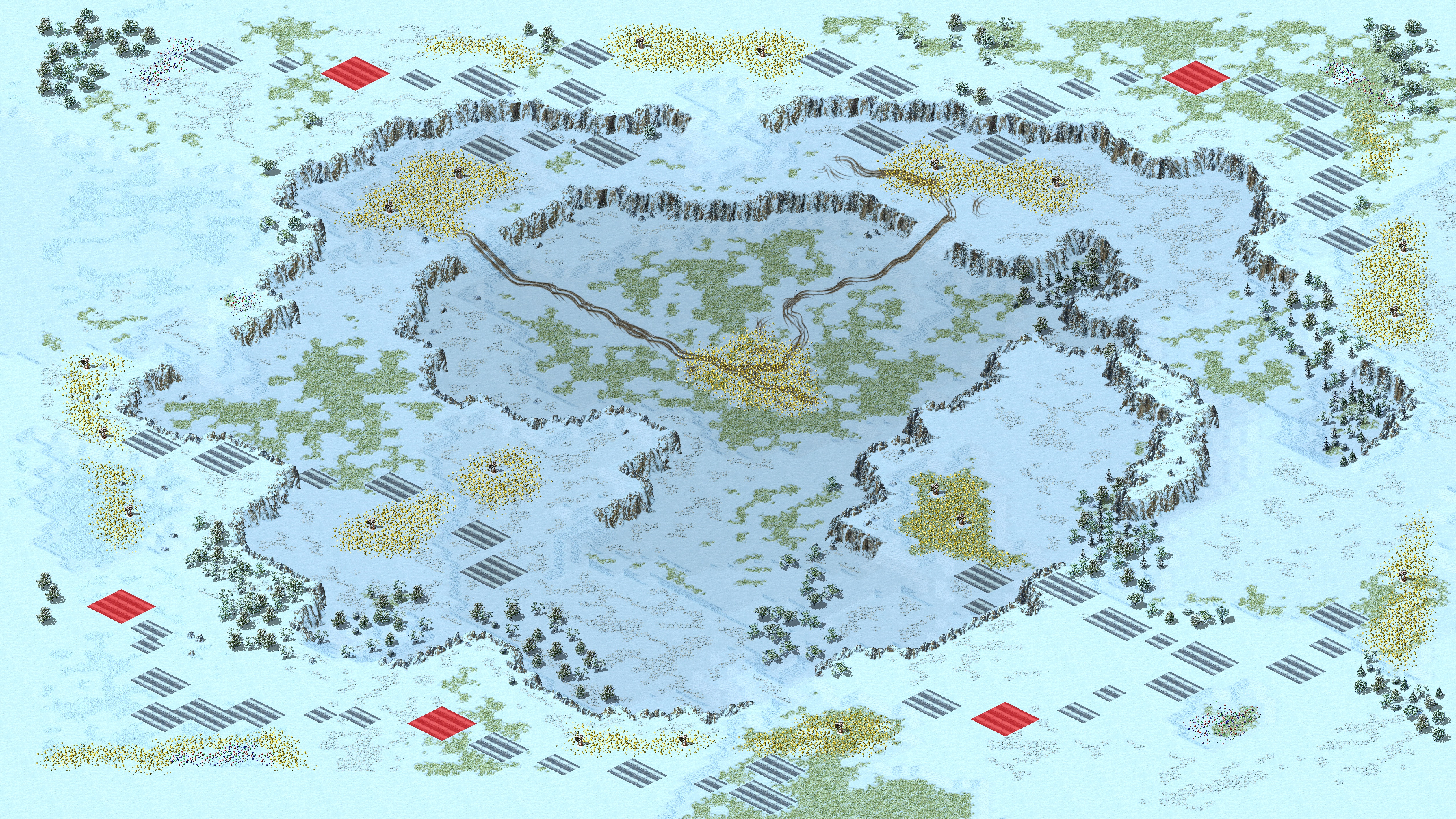 Rendered map: Snowy Field Beginner
