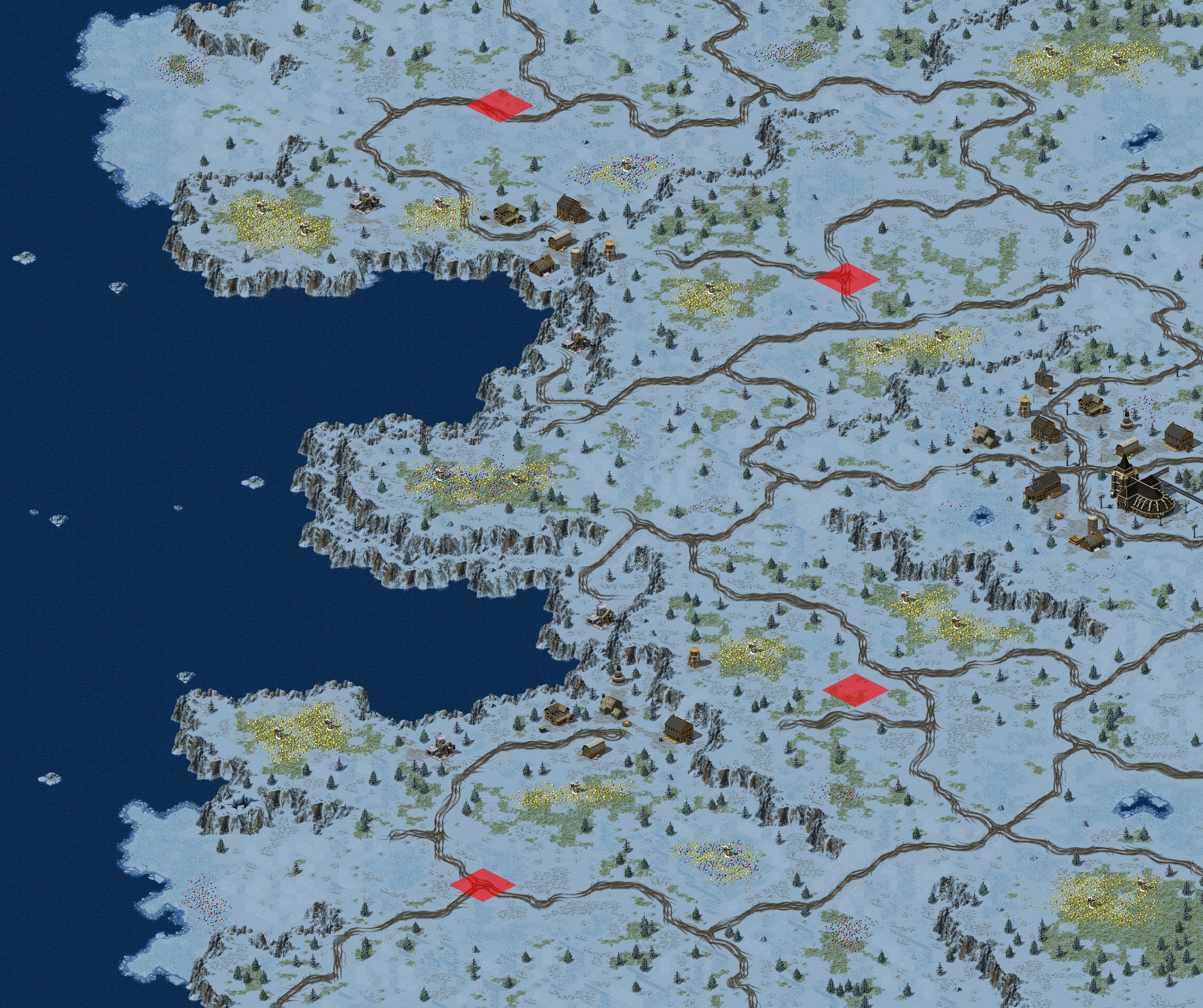 Rendered map: Fiordland