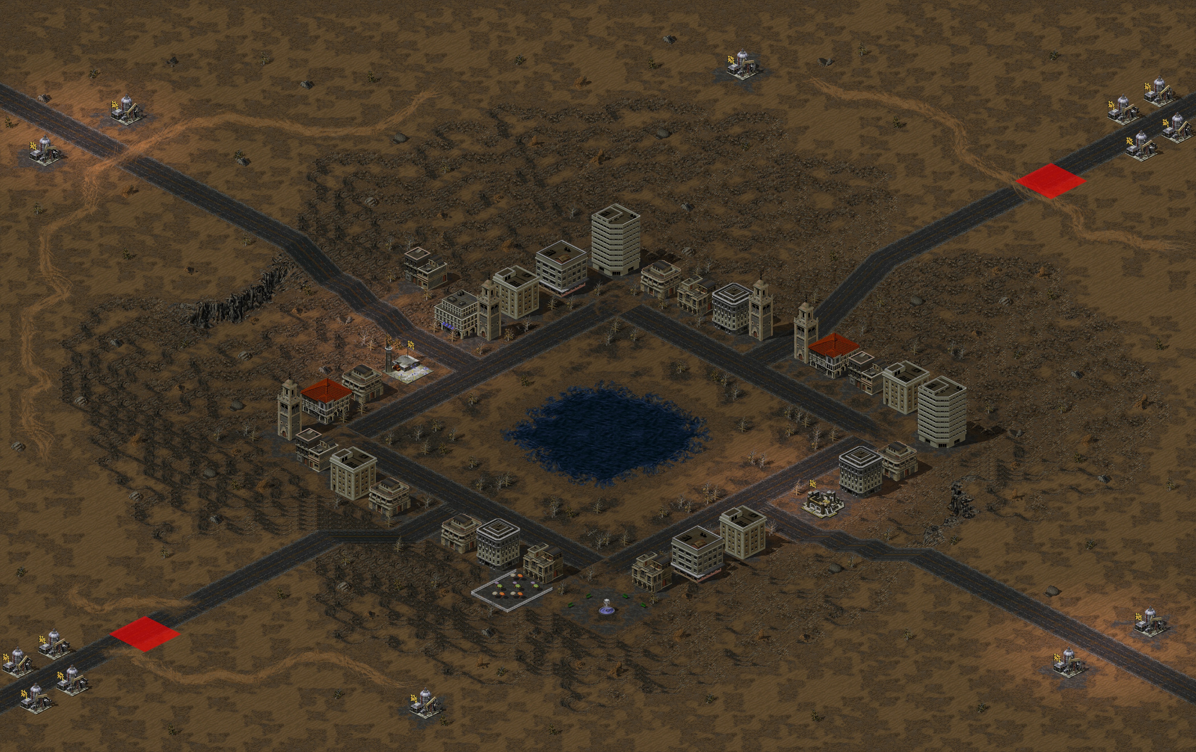 Rendered map: Sahara Mirage