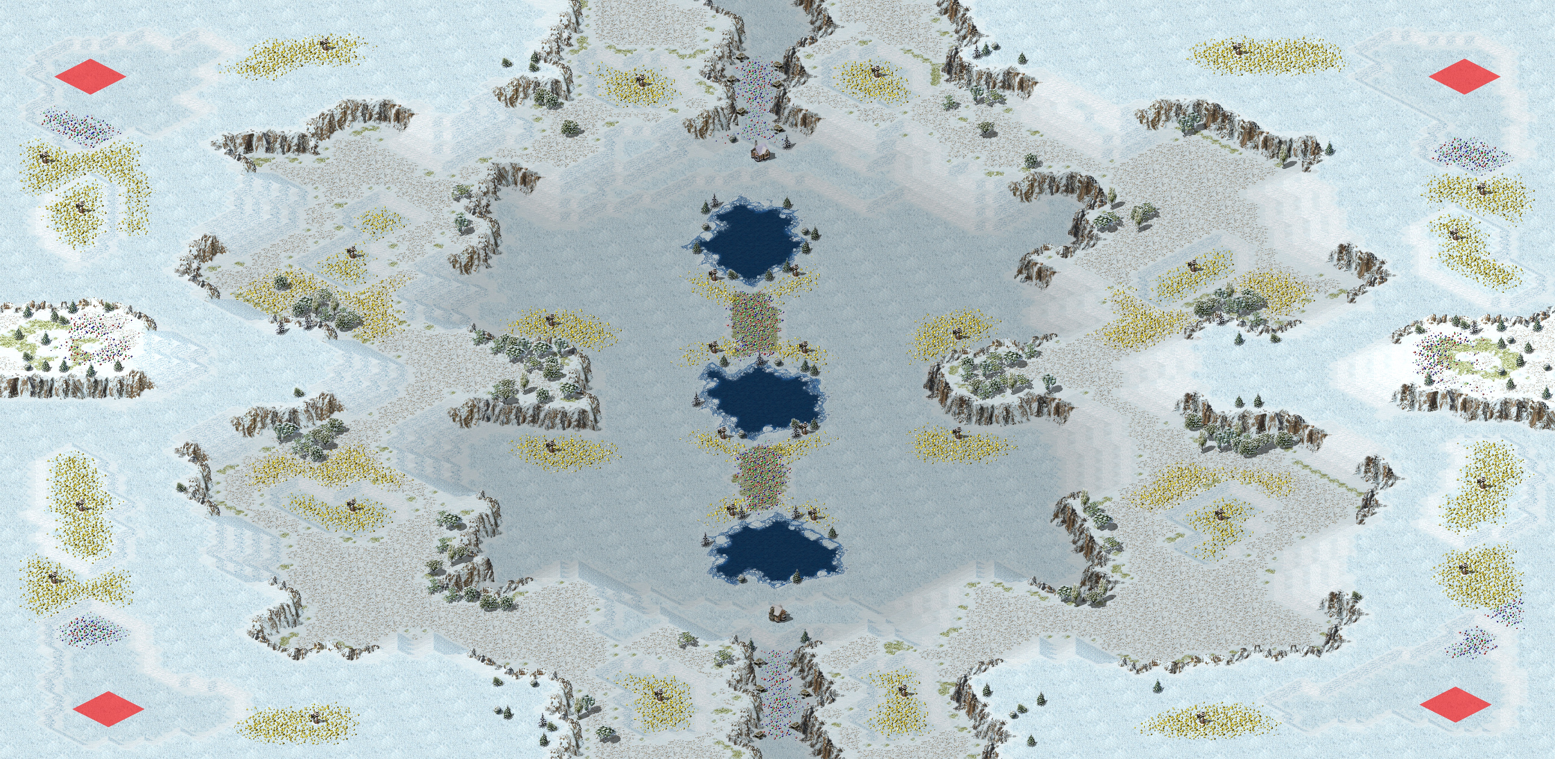 Rendered map: Desert Island Snow