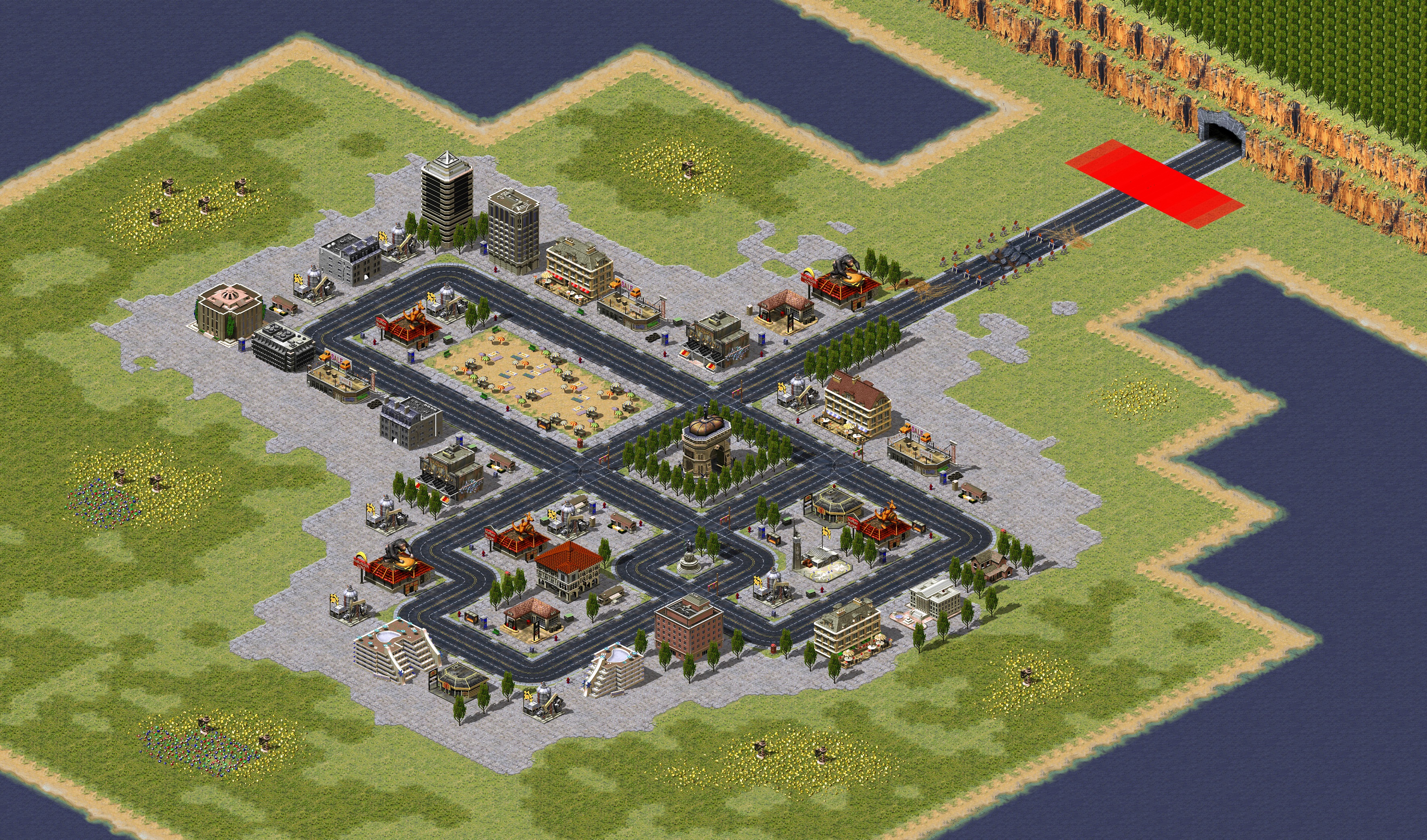 Rendered map: Food Street Patch (8)
