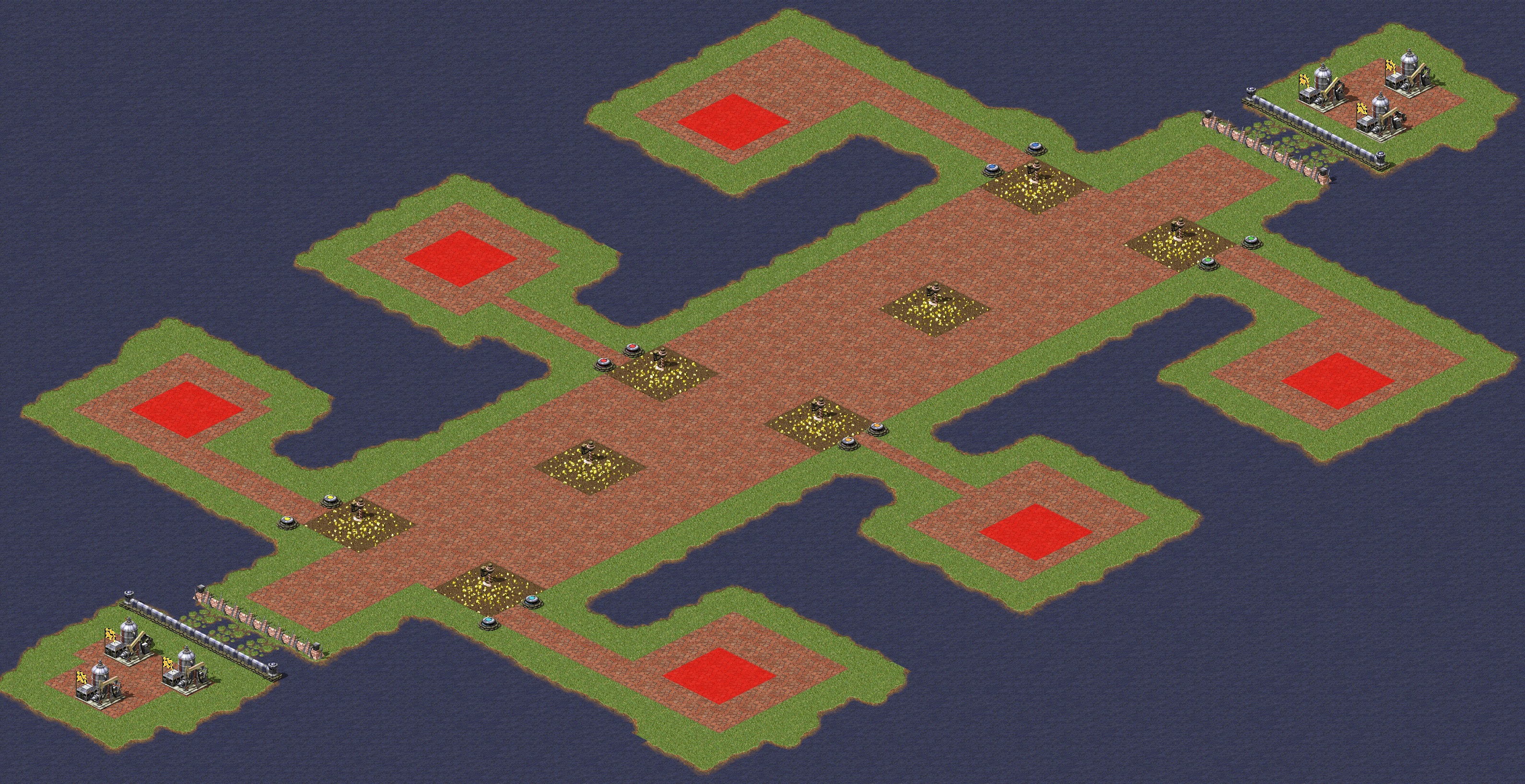 Rendered map: Advance and Retreat