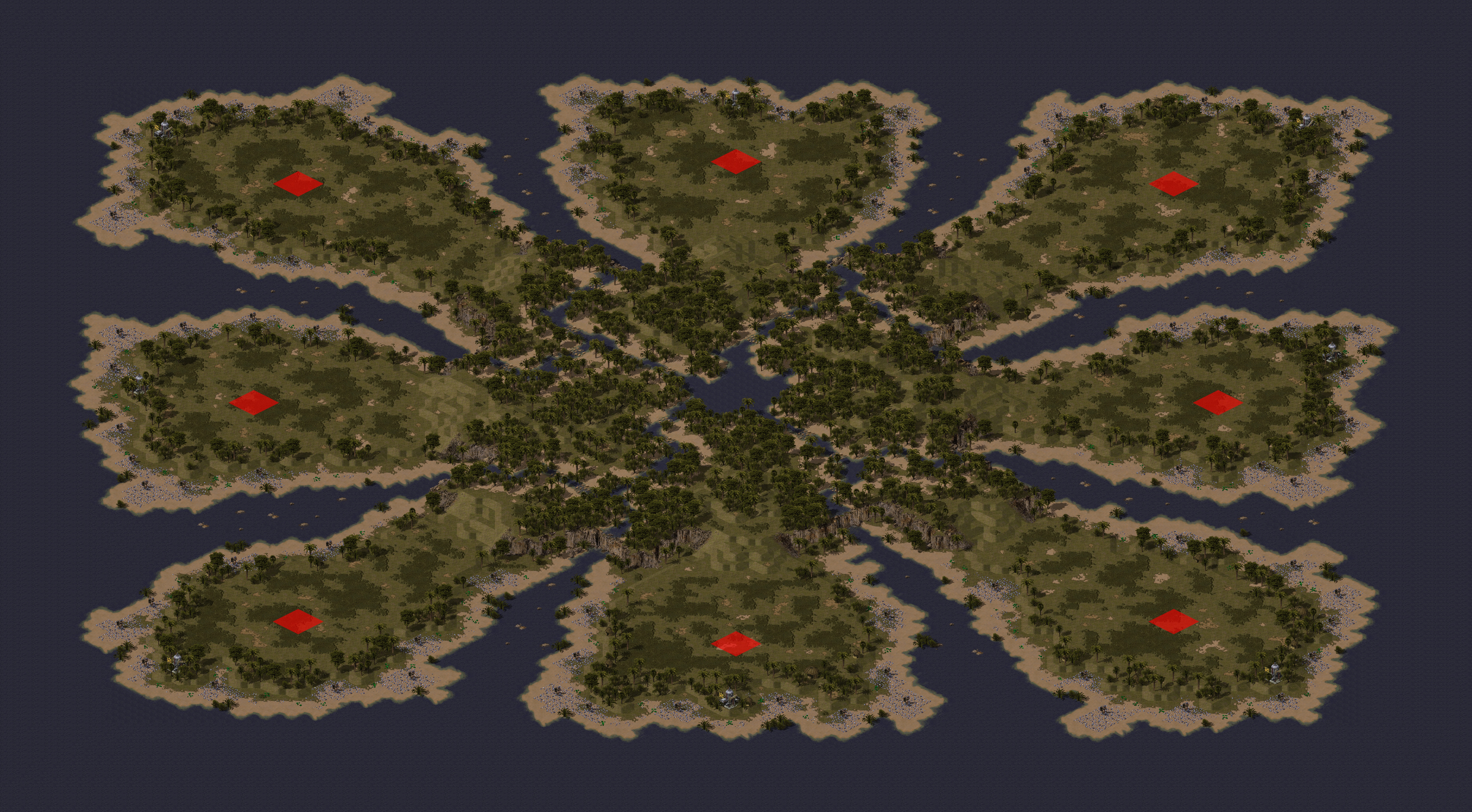 Rendered map: Jungle Warfare