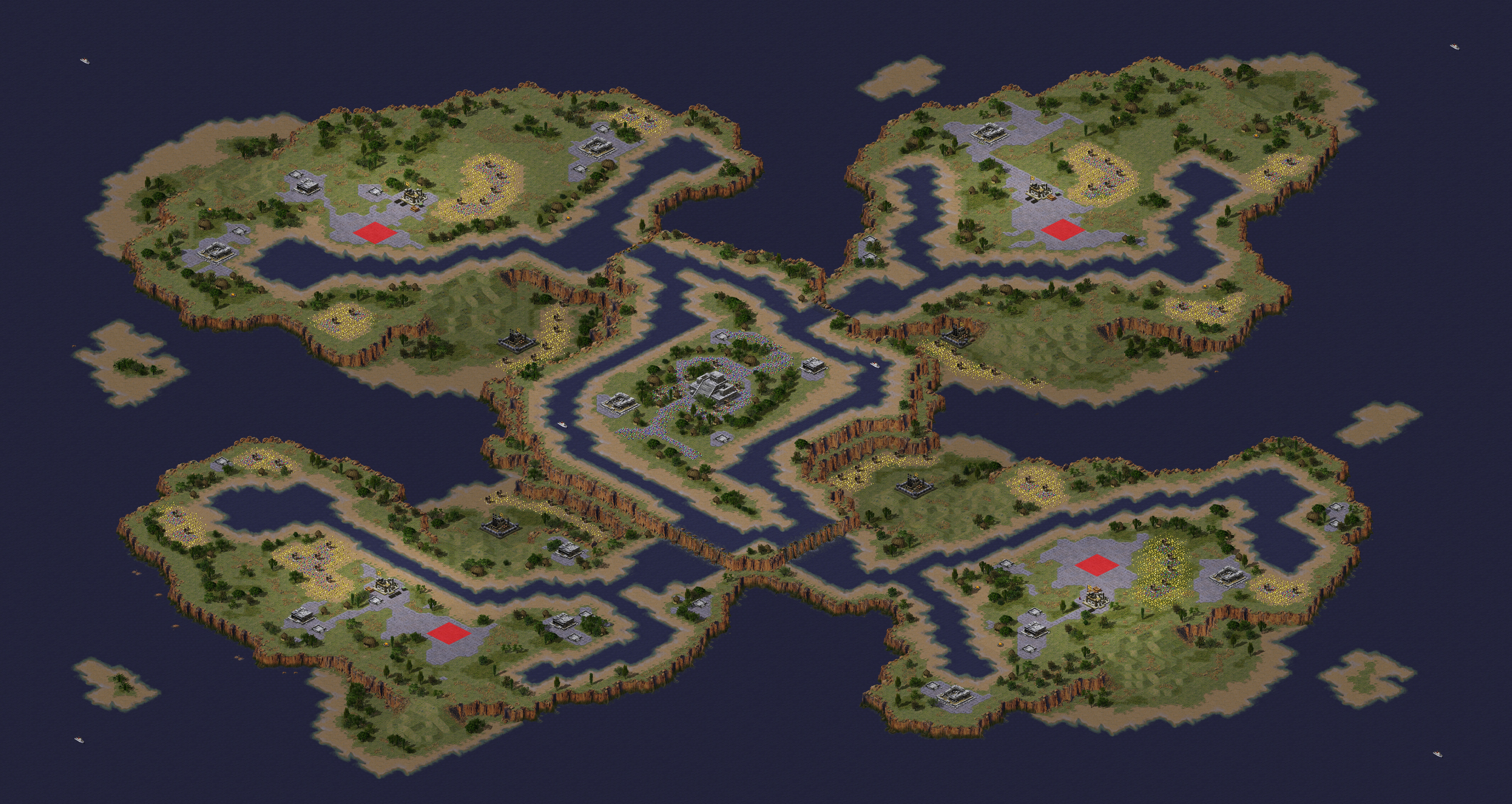 Rendered map: Tenochtitlan