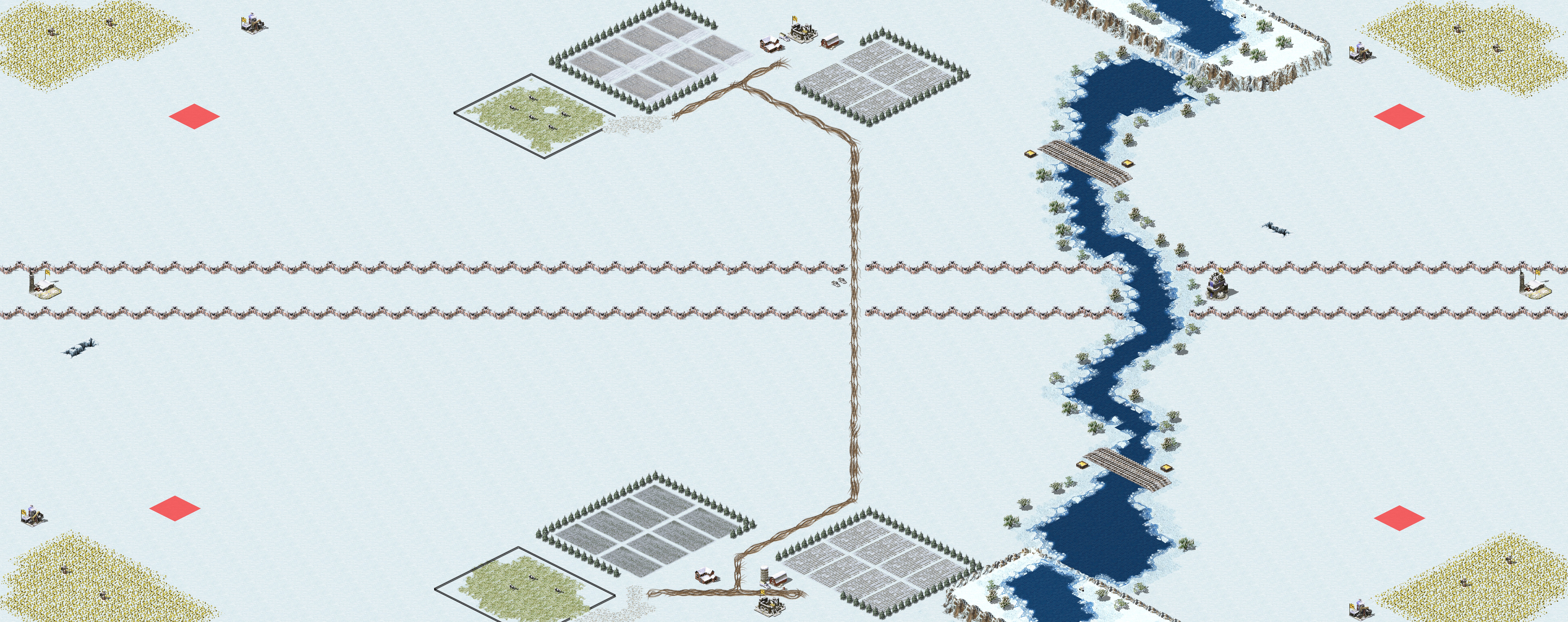 Rendered map: Good fences, make good neighbors