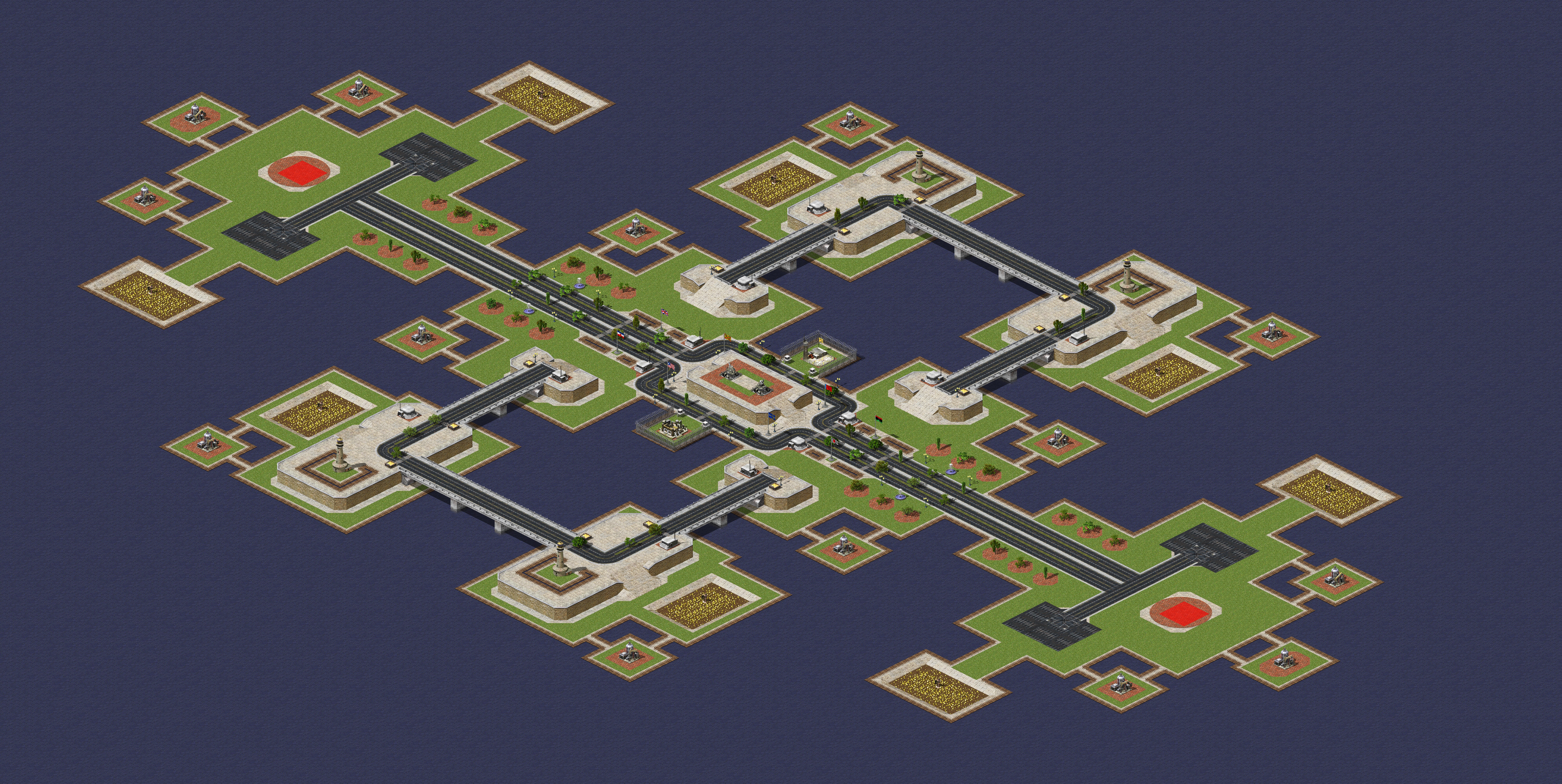 Rendered map: Bay War
