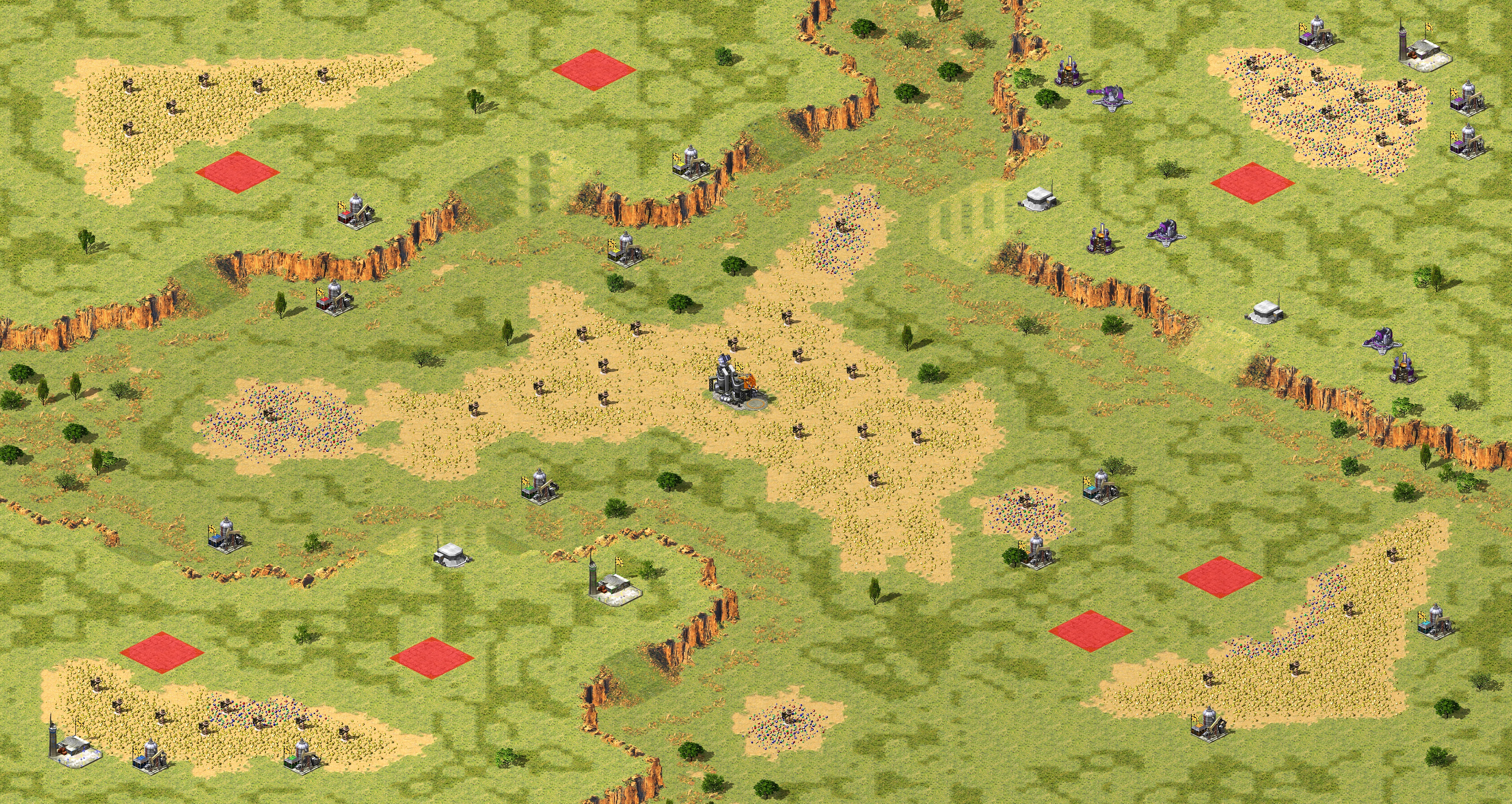 Rendered map: 2024 RA Melee - Highland Canyon