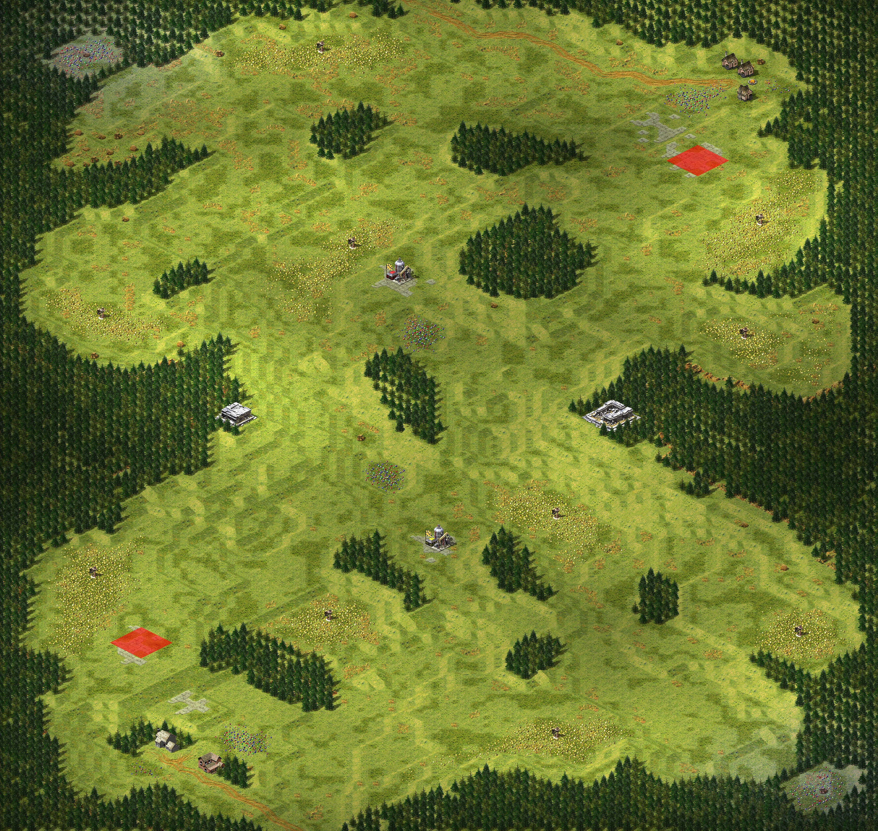 Rendered map: Olympic Forest